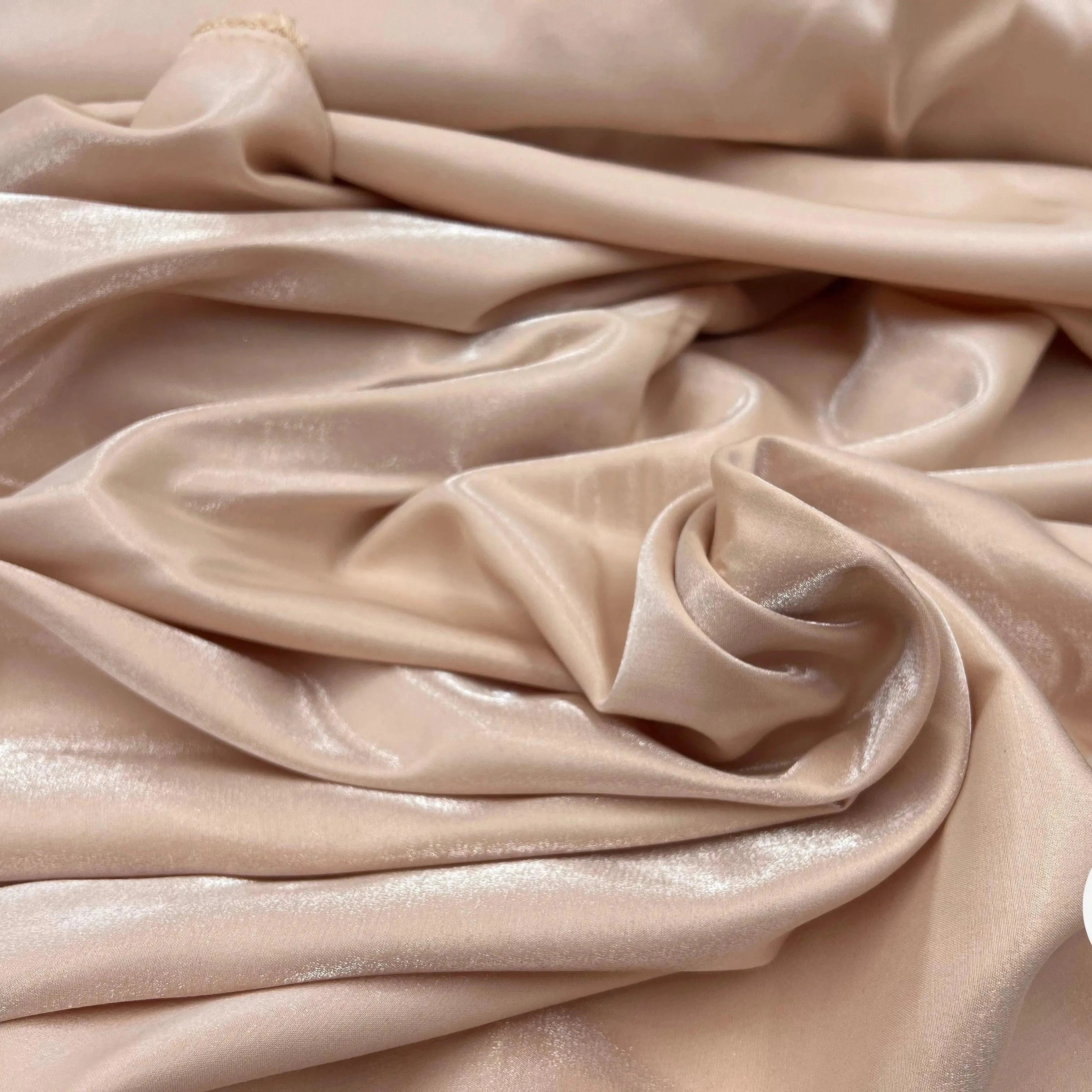 SATIN GROOVY NUDE IRISÉ CHANGEANT - My Little Coupon - tissu - coudre