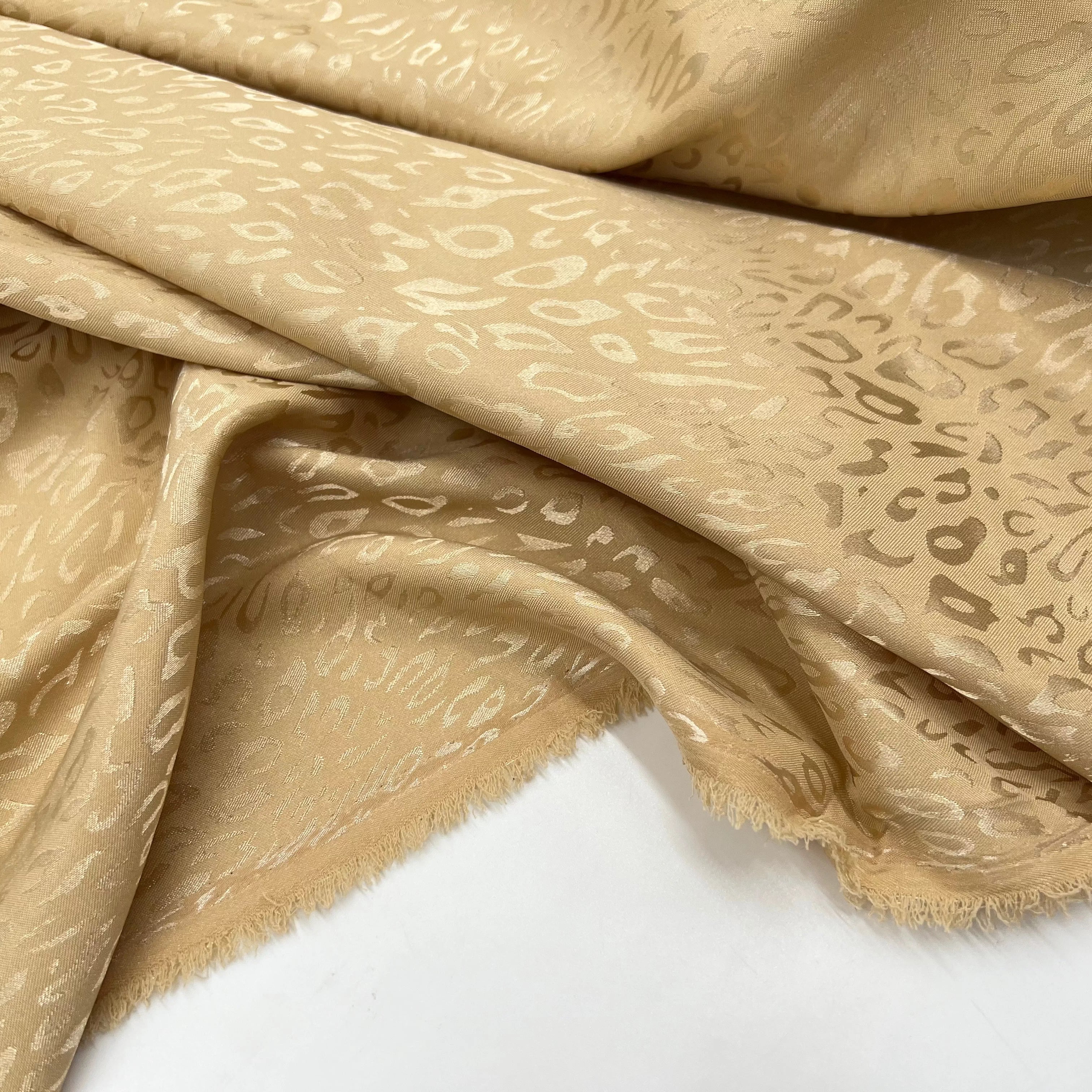SATIN JACQUARD LÉOPARD BEIGE MLC INTERN