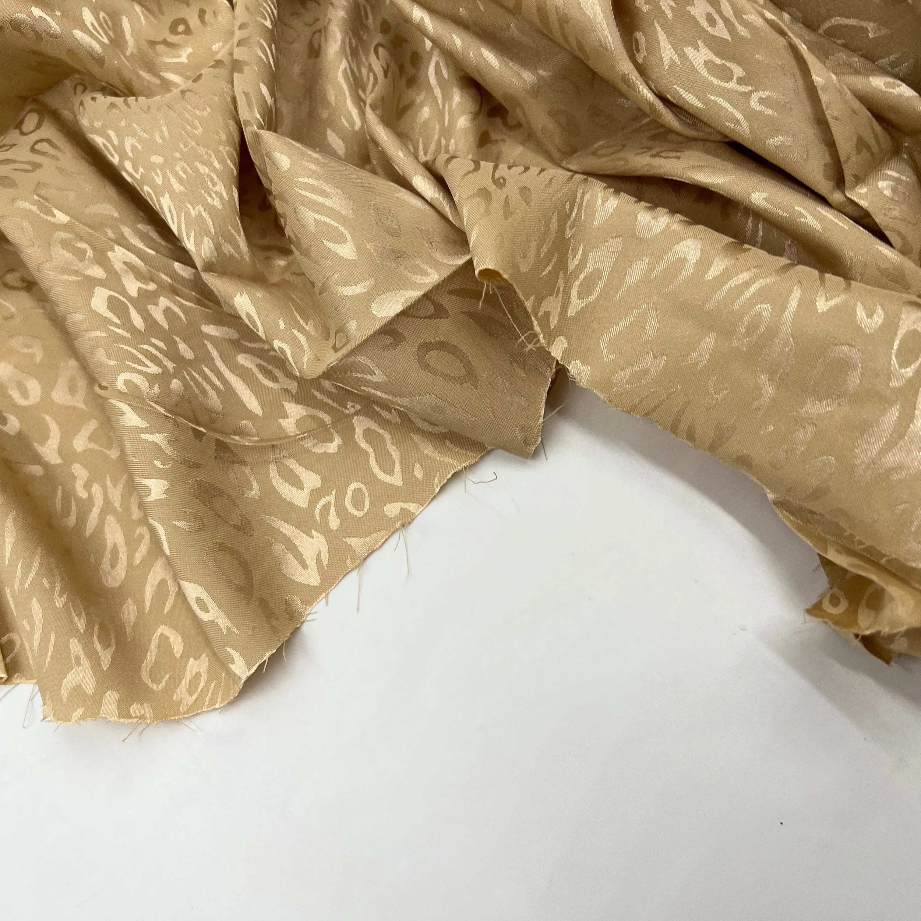 SATIN JACQUARD LÉOPARD BEIGE MLC INTERN
