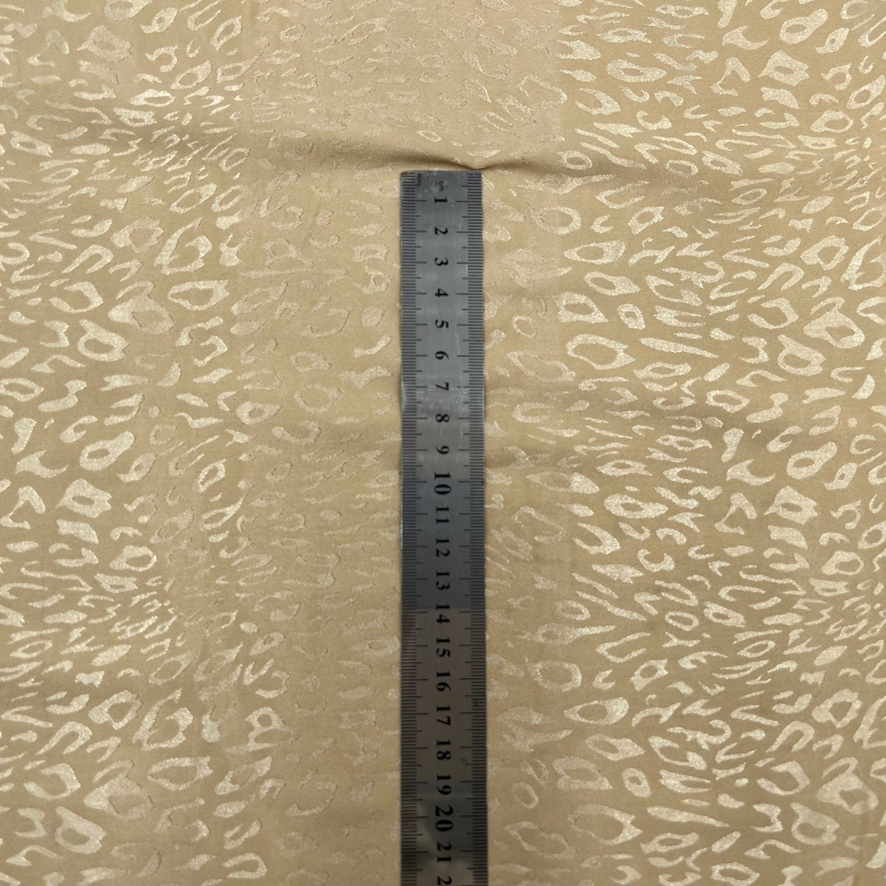 SATIN JACQUARD LÉOPARD BEIGE MLC INTERN