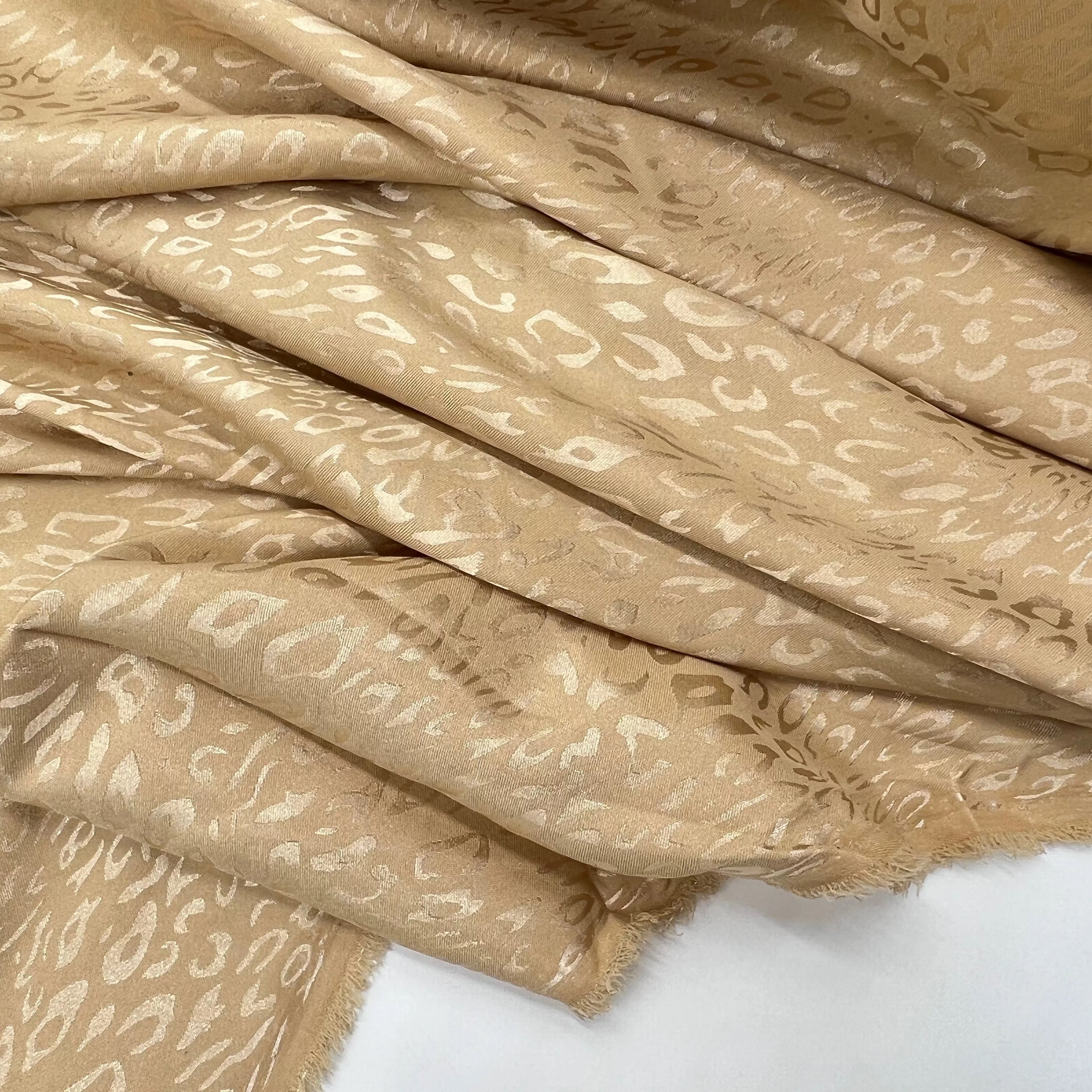 SATIN JACQUARD LÉOPARD BEIGE MLC INTERN