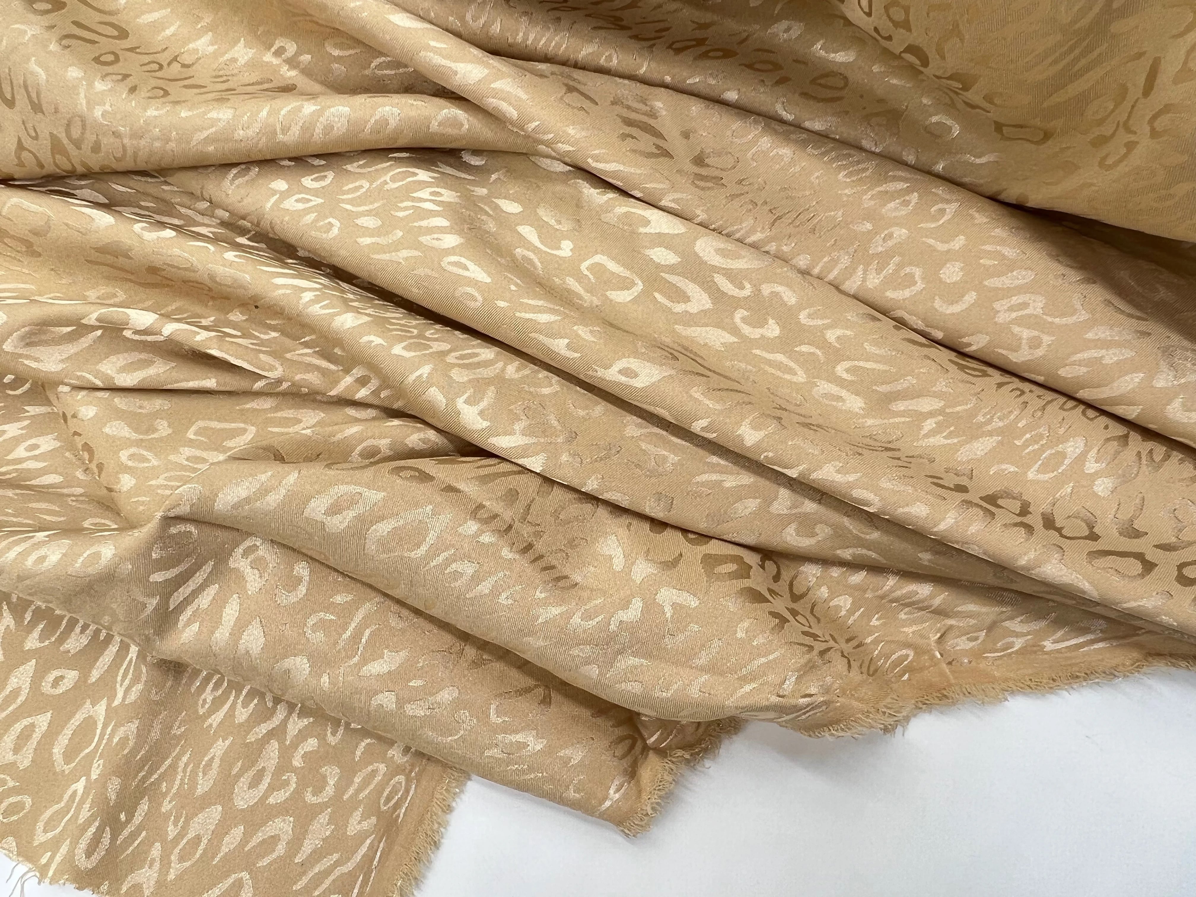 SATIN JACQUARD LÉOPARD BEIGE MLC INTERN