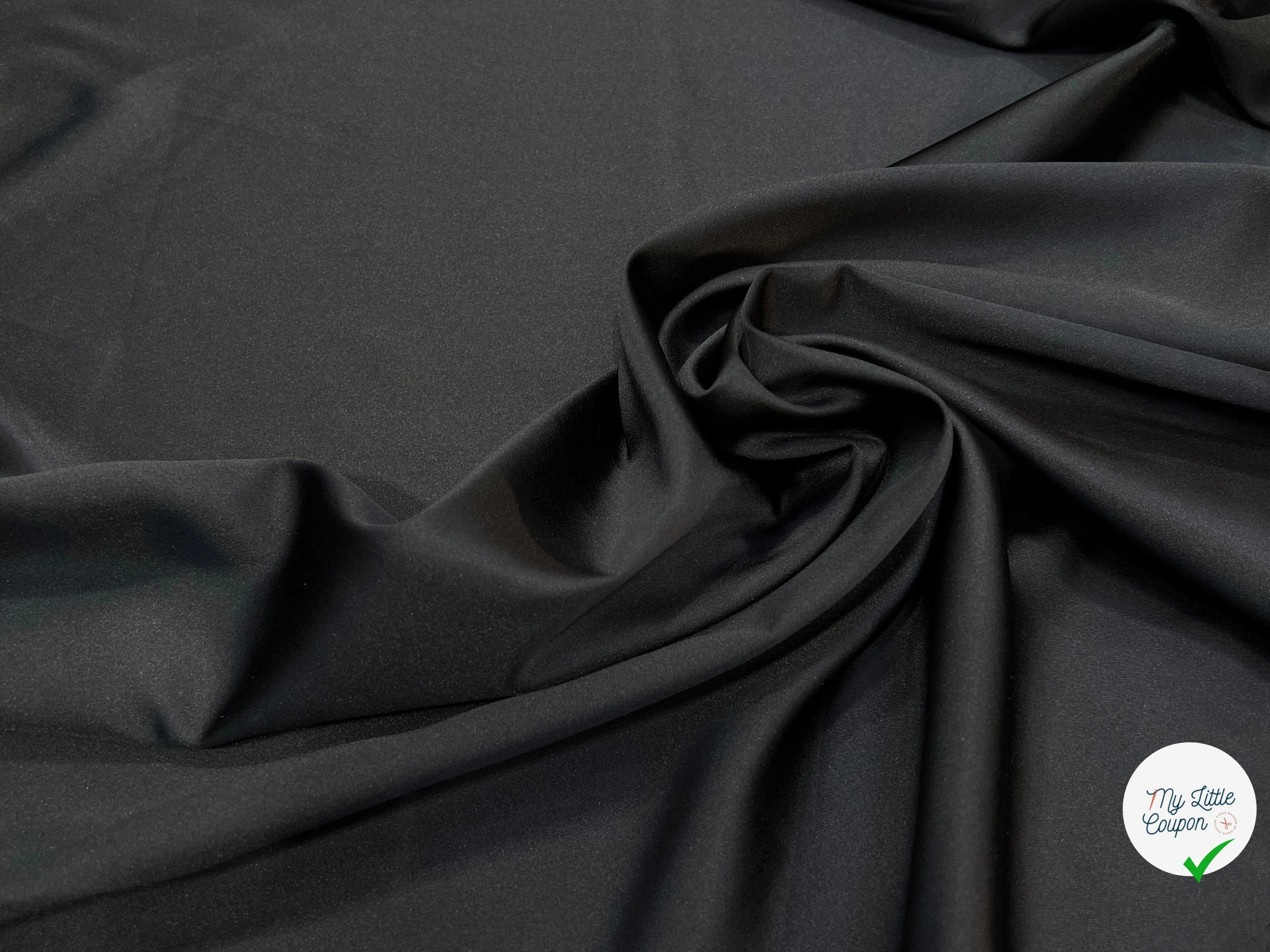 (Chute) SATIN POLYESTER 2% EA NOIR - My Little Coupon