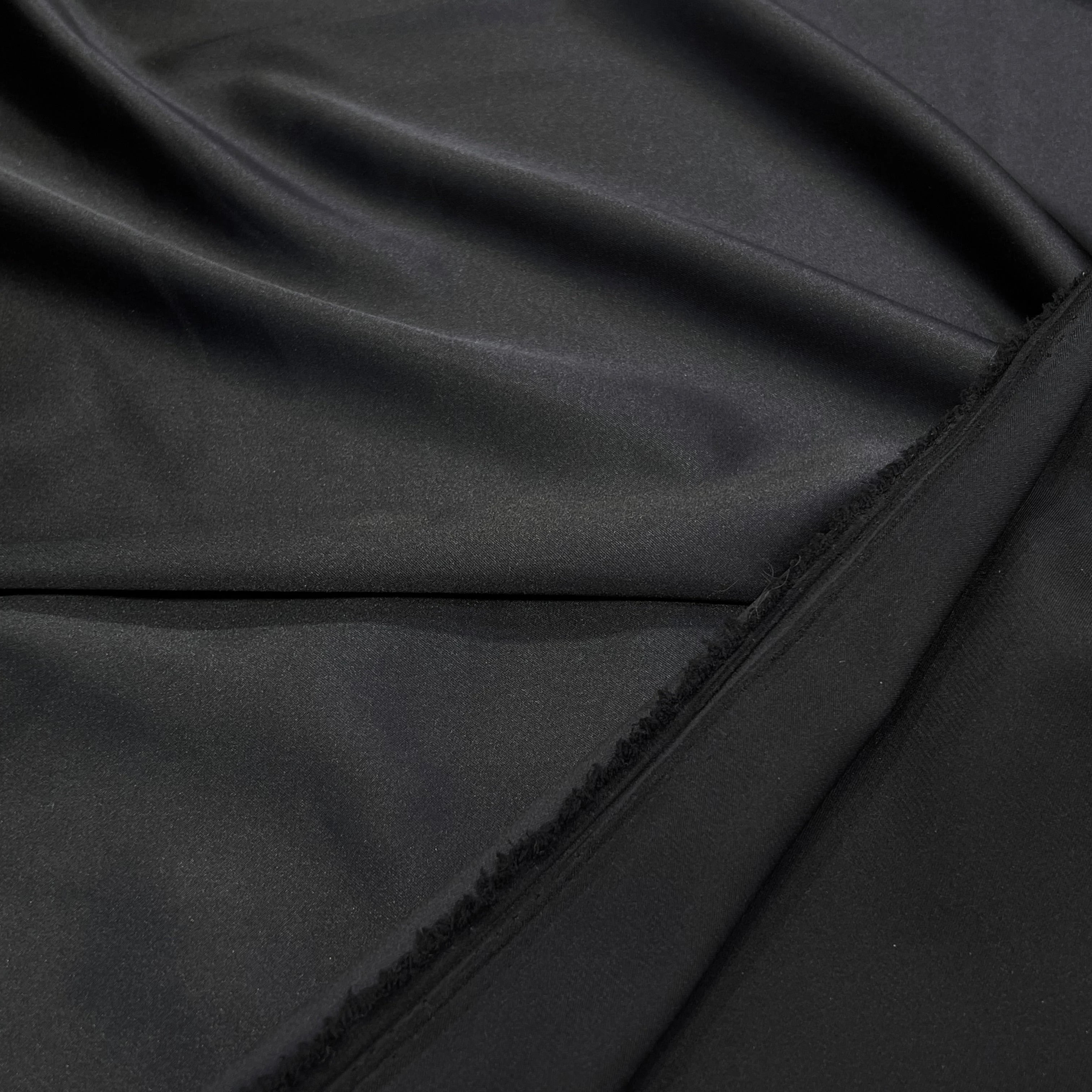 (Chute) SATIN POLYESTER 2% EA NOIR - My Little Coupon