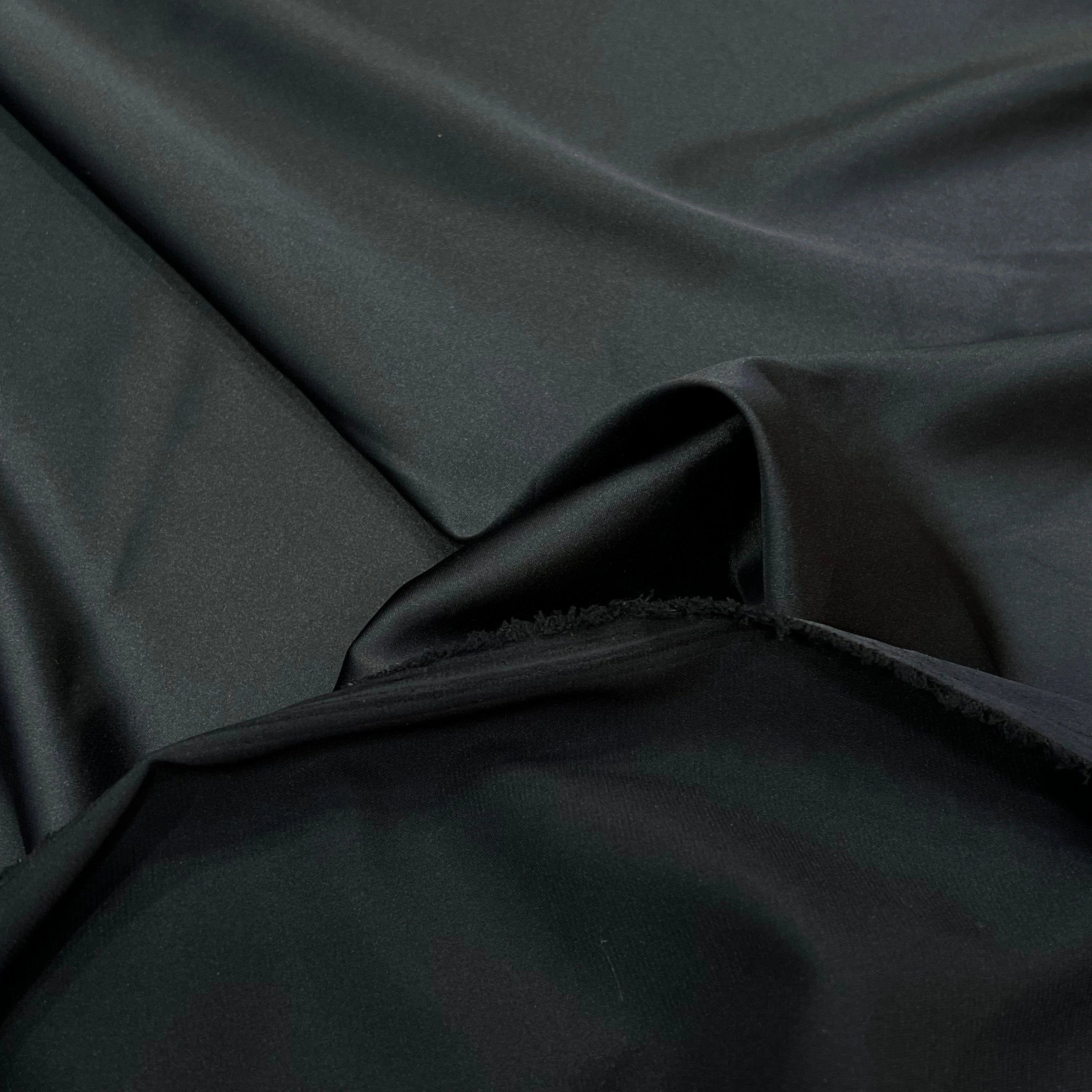 (Chute) SATIN POLYESTER 2% EA NOIR - My Little Coupon