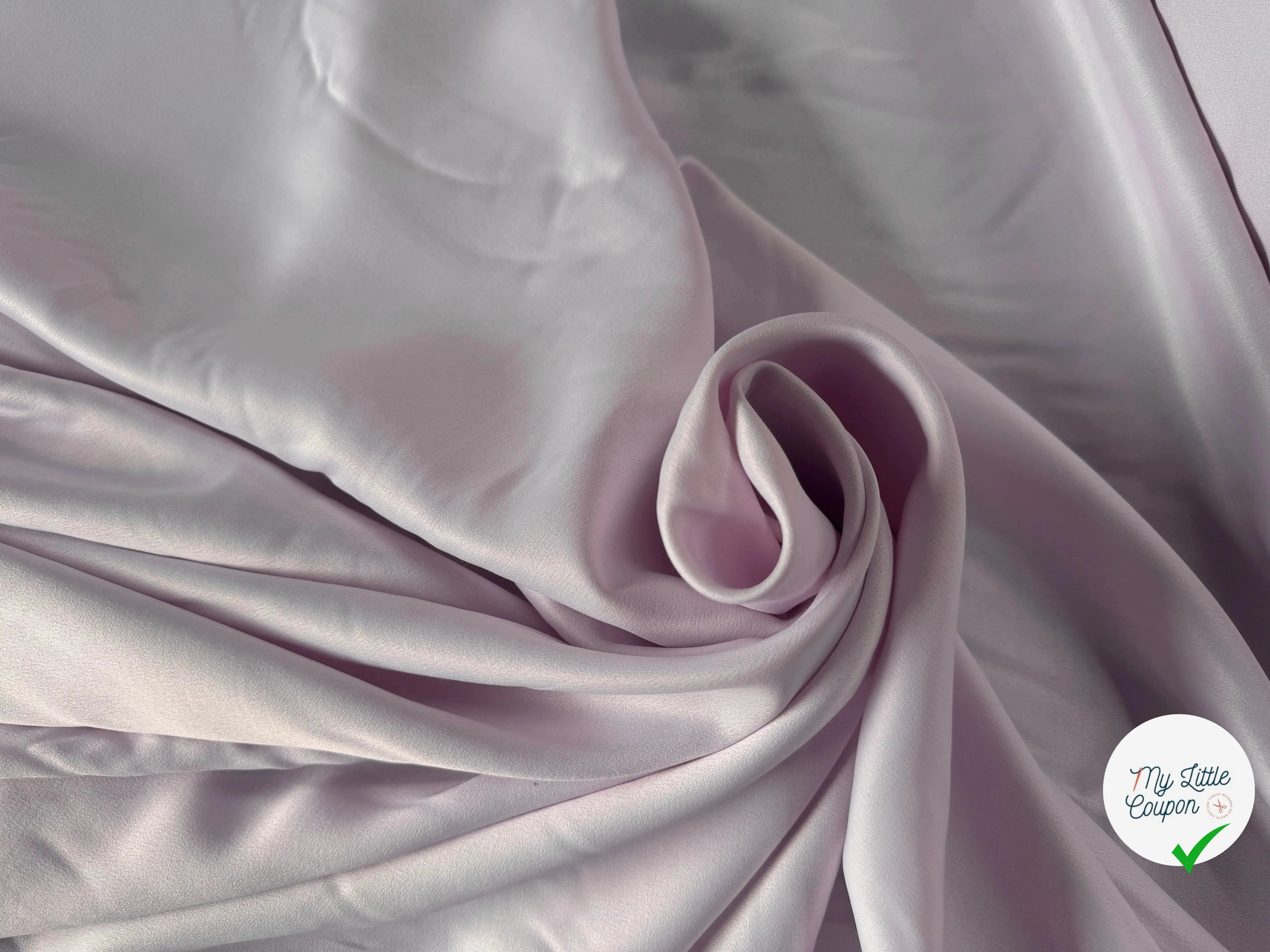 SATIN RICHE VISCOSE LAINE LILAS - My Little Coupon