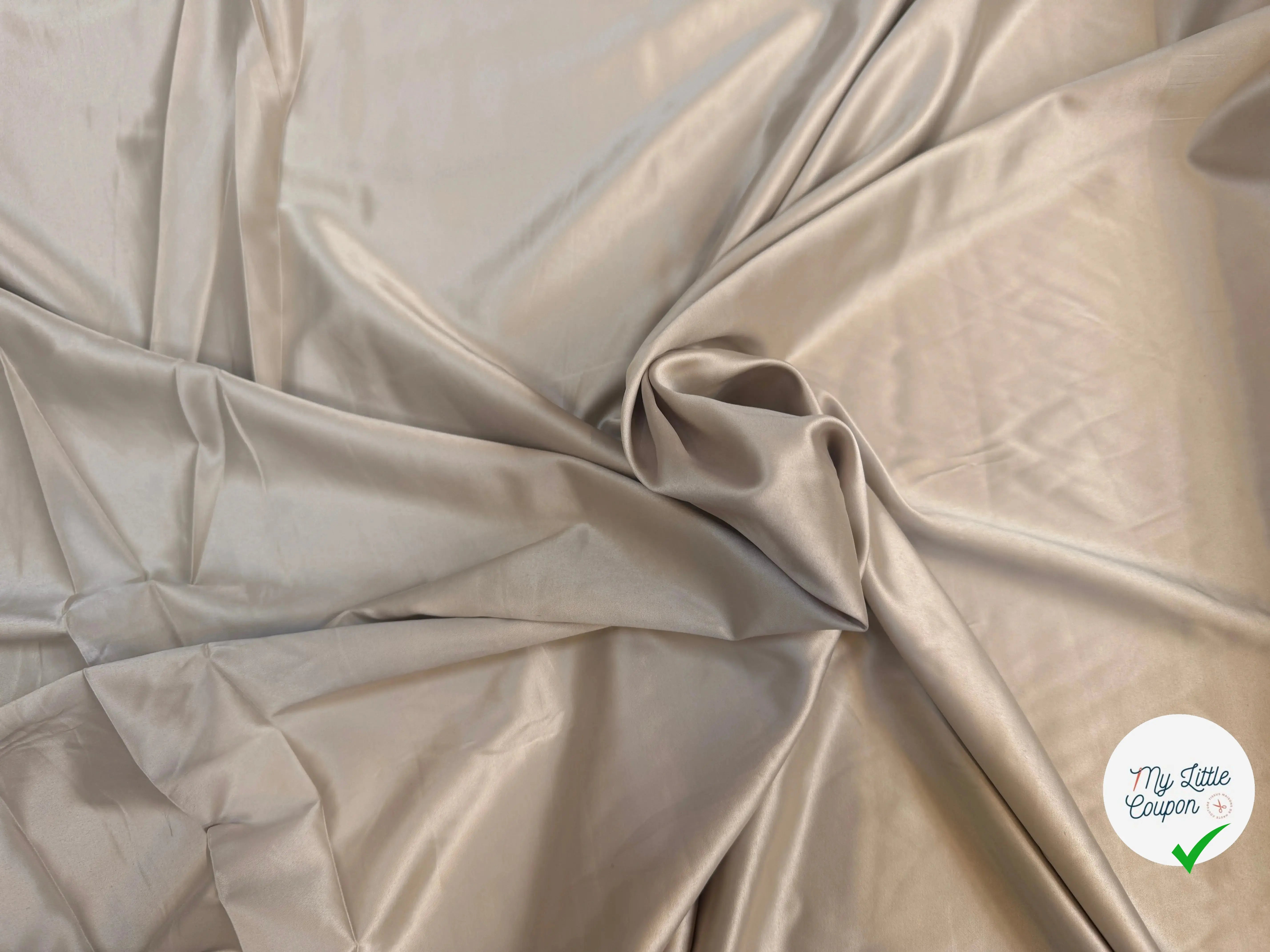 SATIN STRETCH TOUT DOUX DORÉ - My Little Coupon