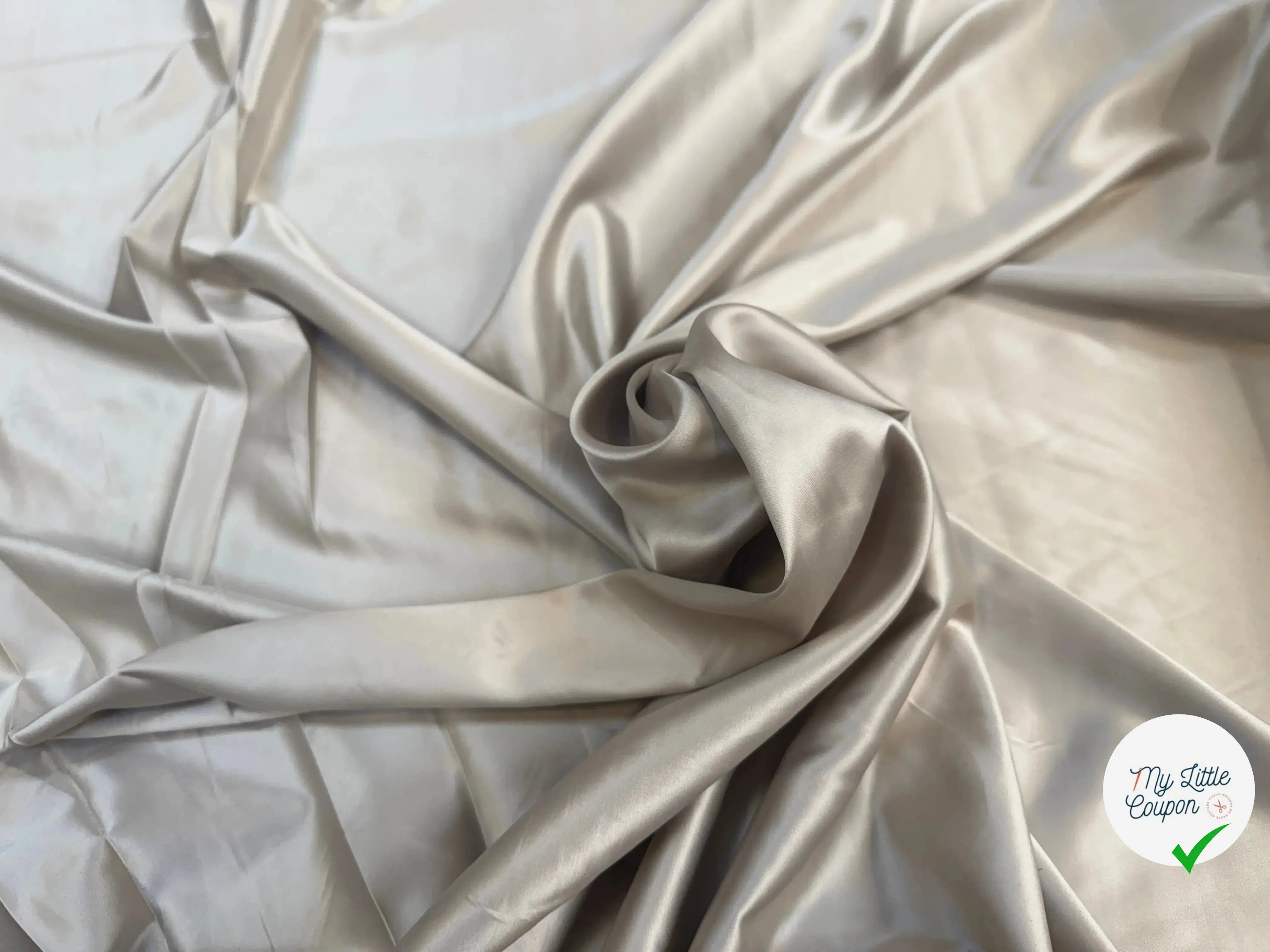 SATIN STRETCH TOUT DOUX DORÉ - My Little Coupon