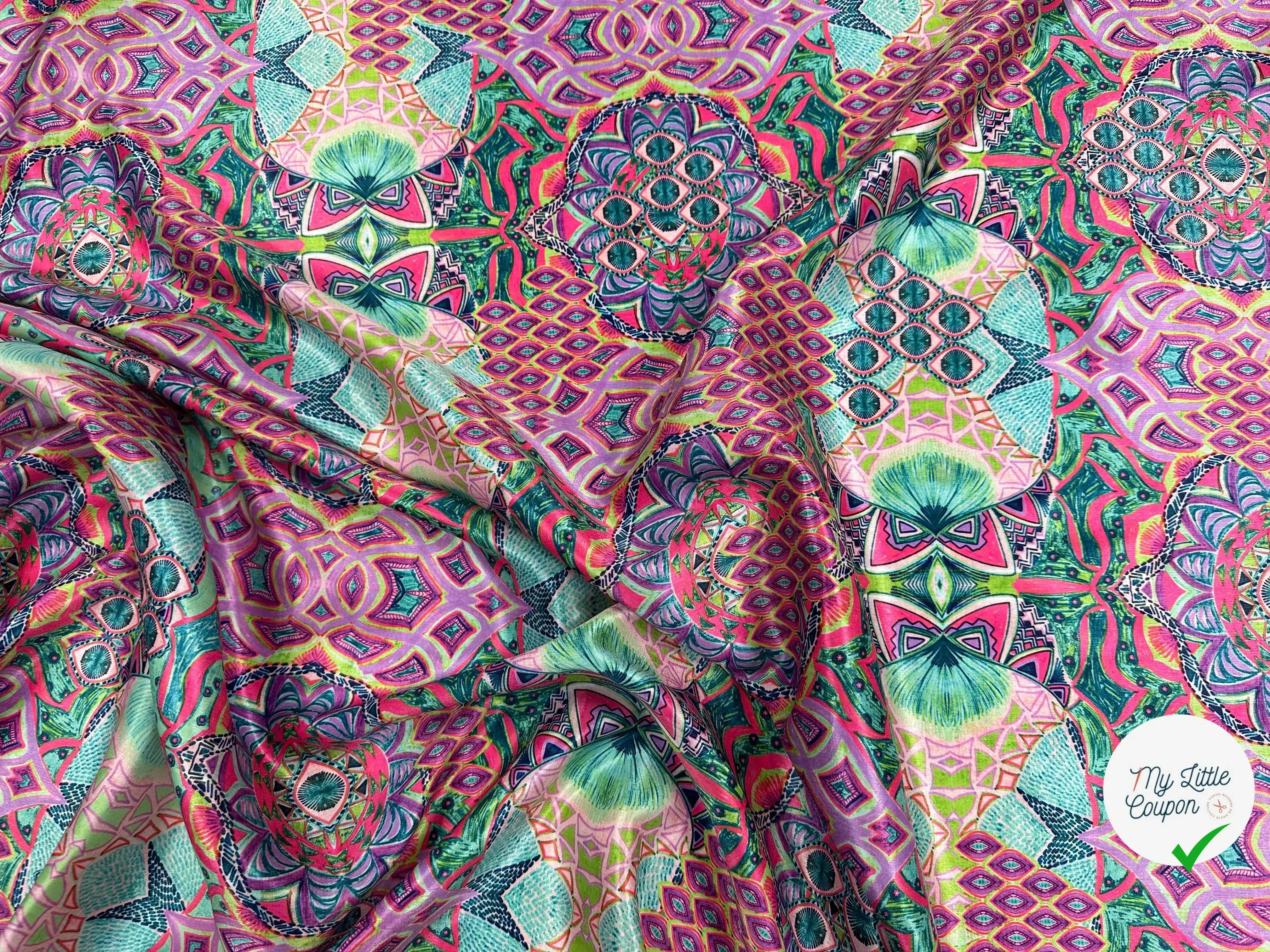 SATIN VELOUTÉ ABSTRACT COLOUR ROSÉ MLC INTERN