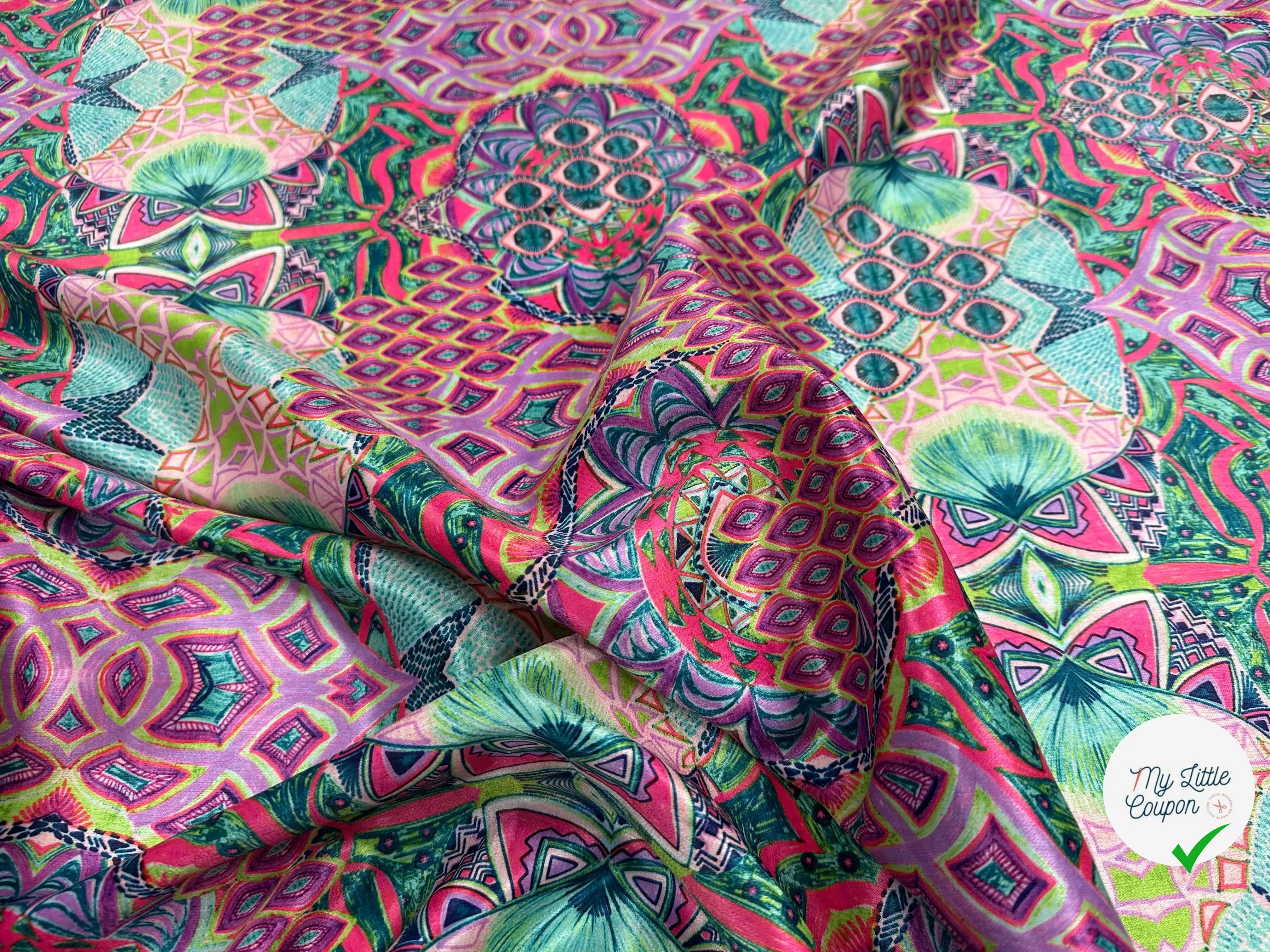 SATIN VELOUTÉ ABSTRACT COLOUR ROSÉ MLC INTERN