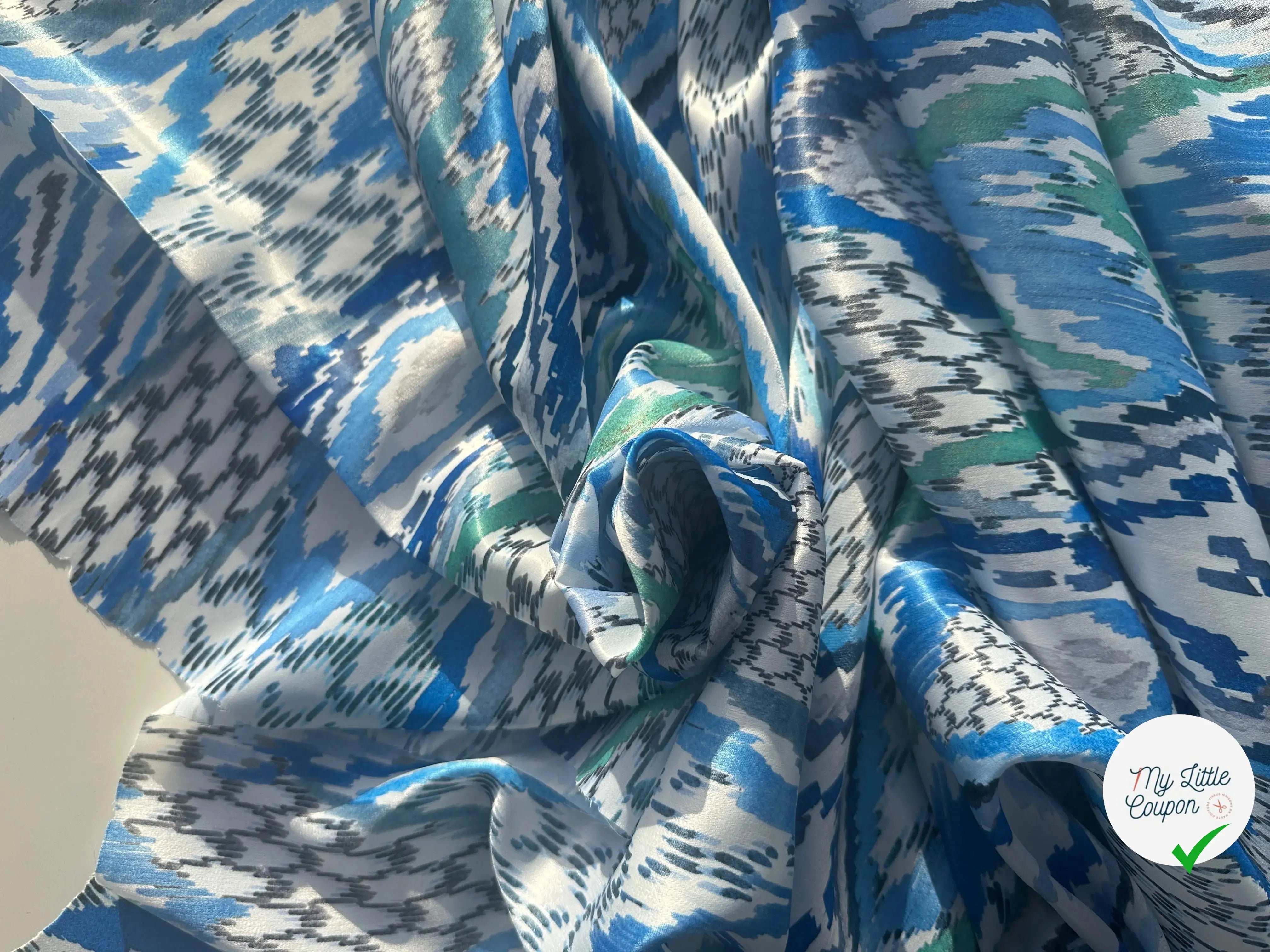 SATIN VELOUTÉ ÉCLAT GÉOMÉTRIQUE COUTURE MLC INTERN