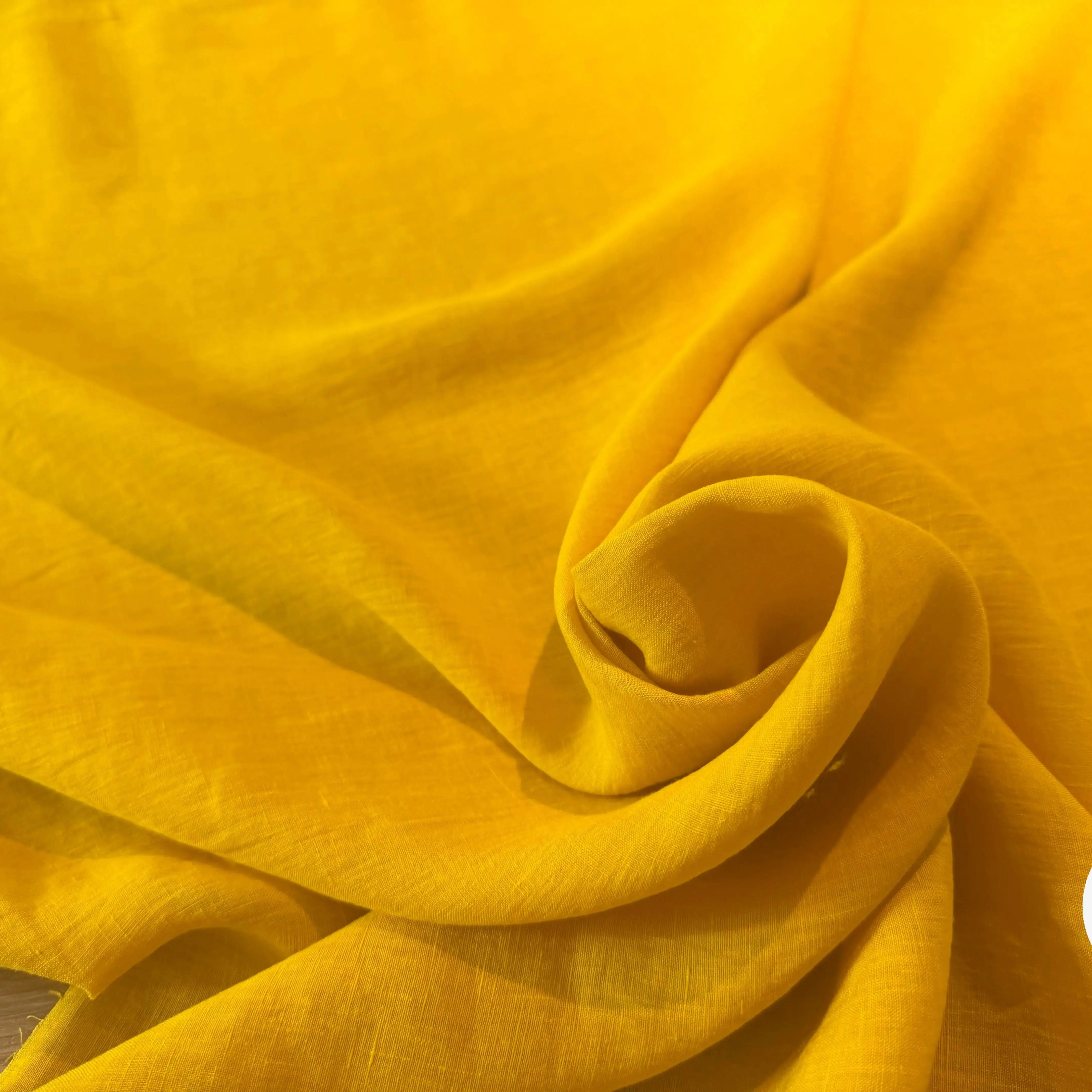 SOFT LINEN VOILE, Mustard - My Little Coupon