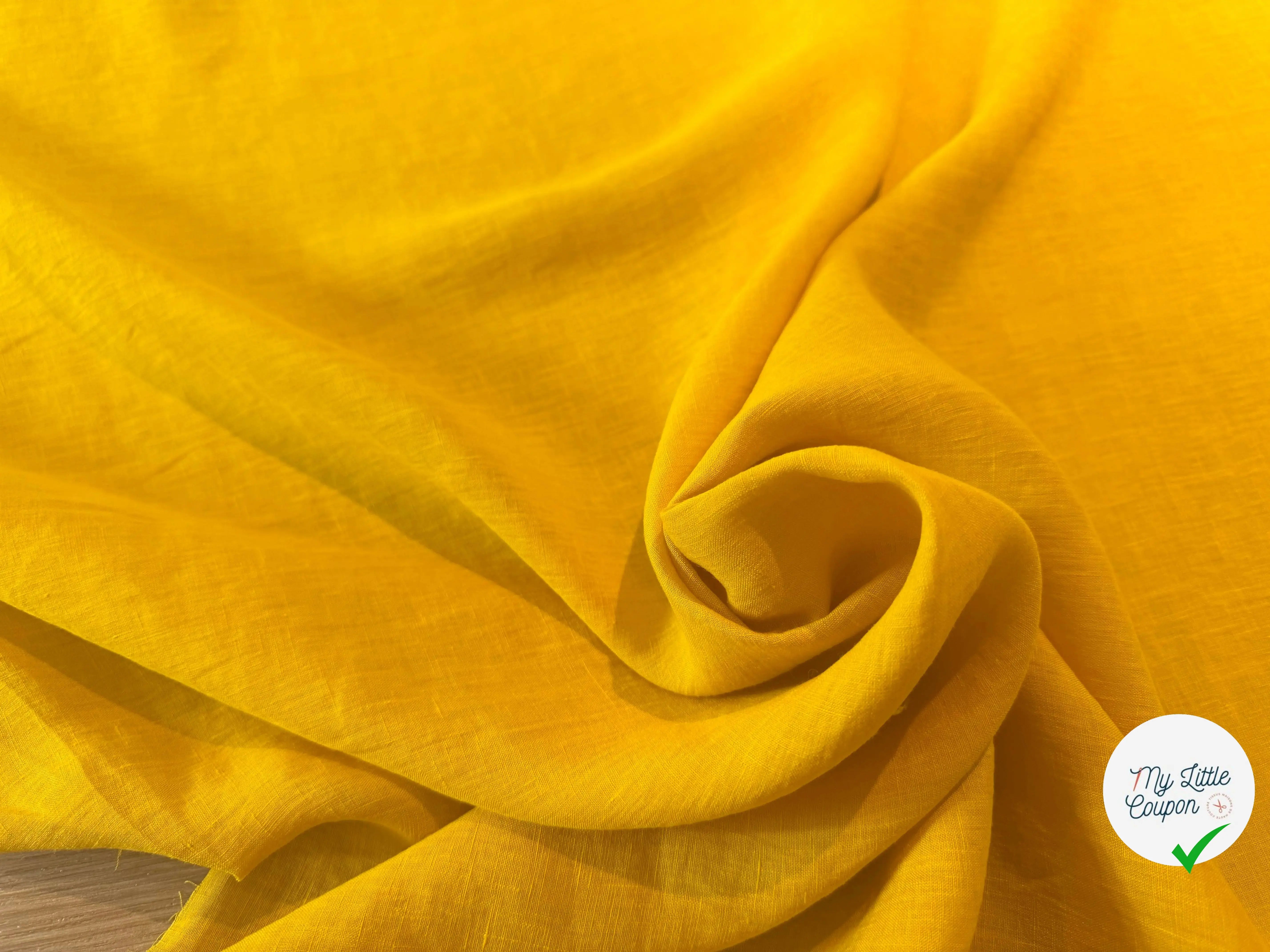 SOFT LINEN VOILE, Mustard - My Little Coupon