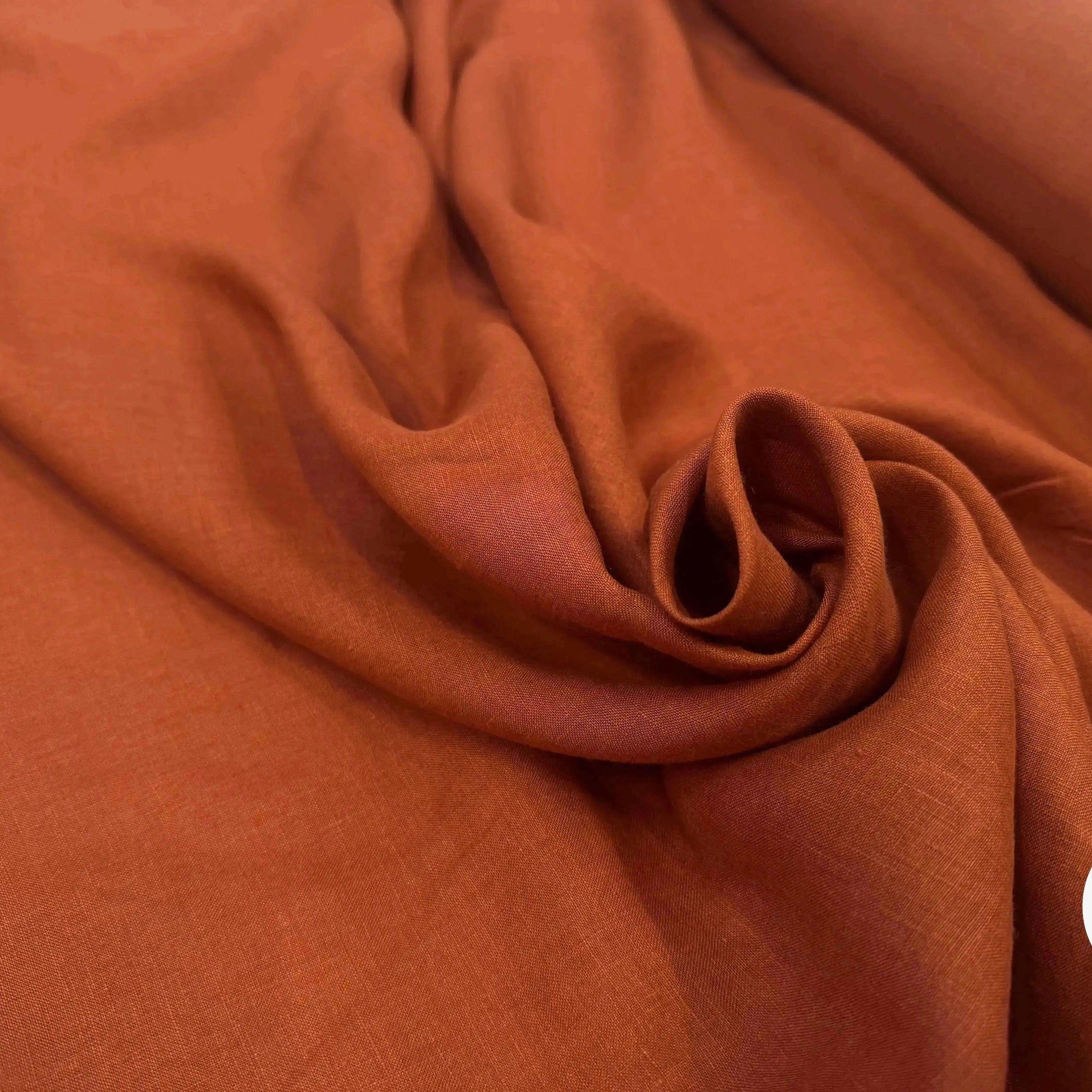 SOFT LINEN VOILE, Red Ochre - My Little Coupon