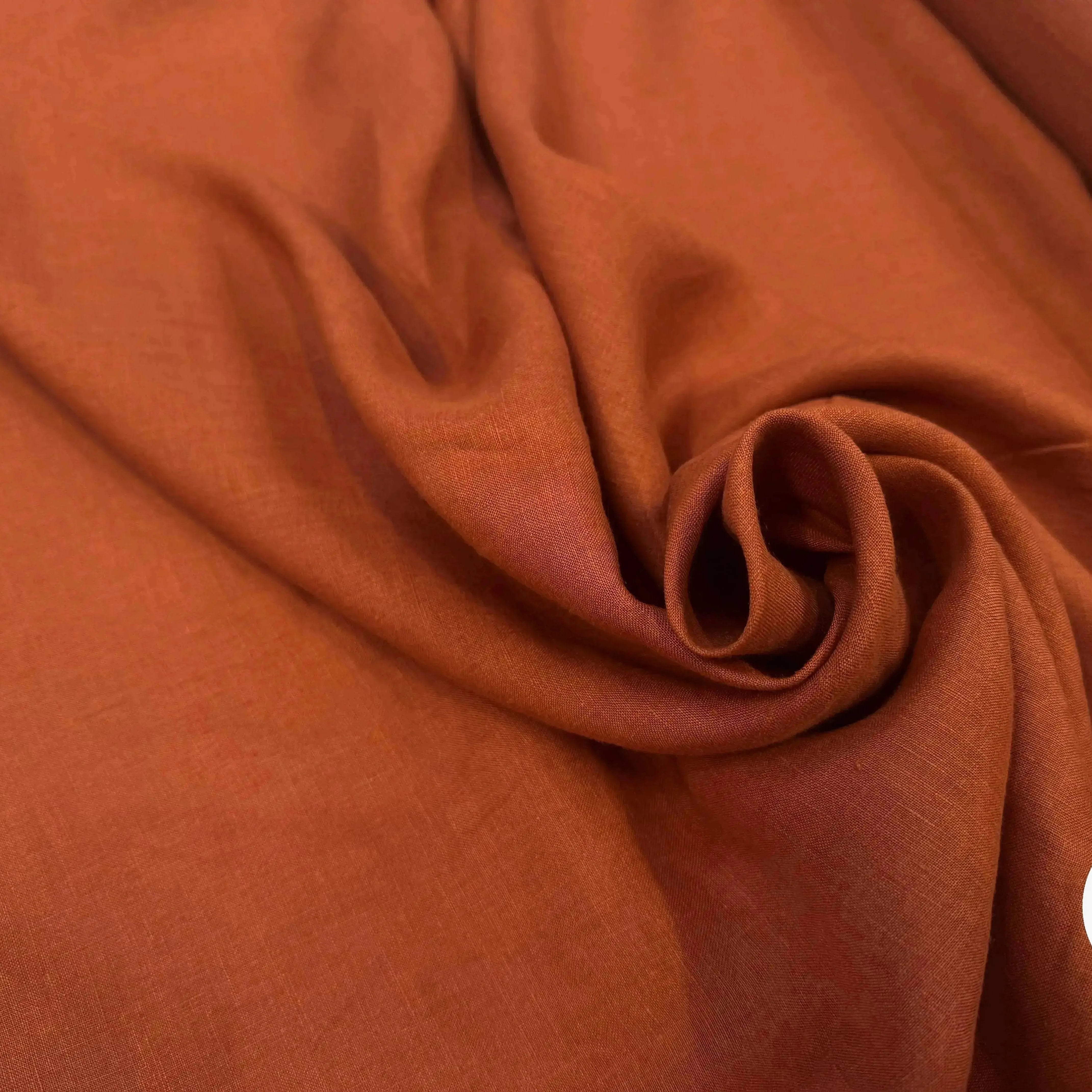 SOFT LINEN VOILE, Red Ochre - My Little Coupon