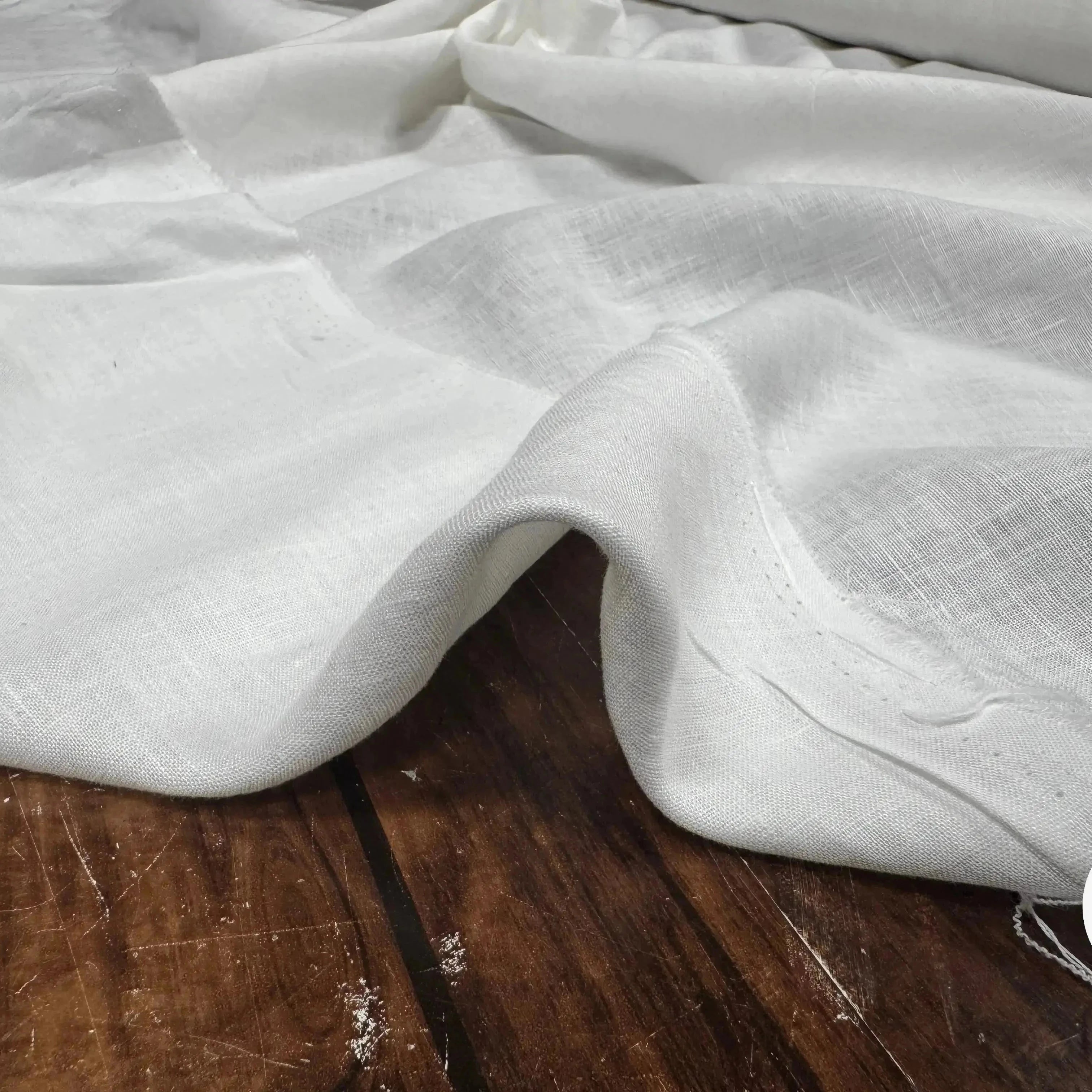 SOFT LINEN VOILE, White - My Little Coupon