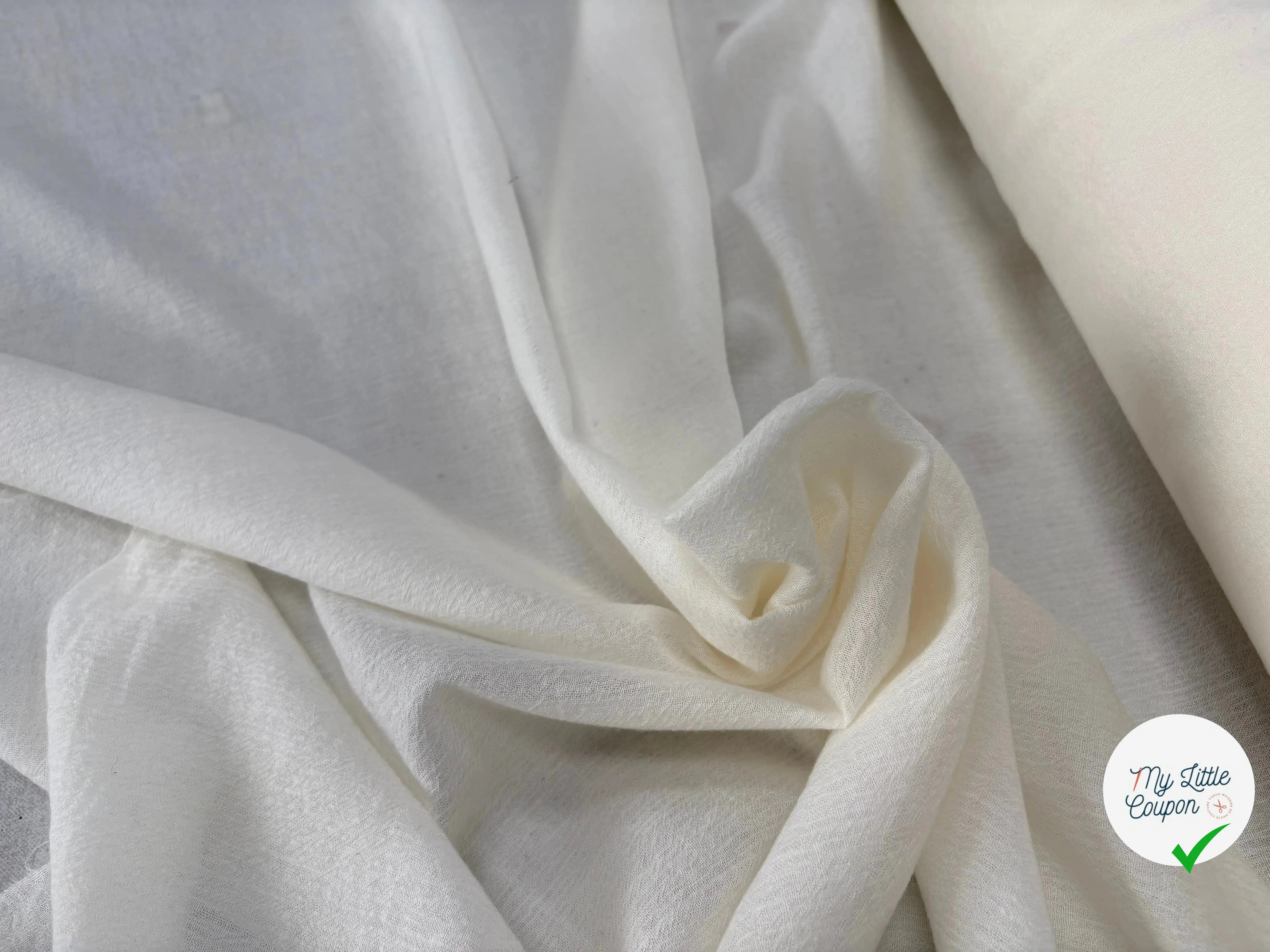 SOFT WOOL GAUZE, Seedpearl Beige - My Little Coupon