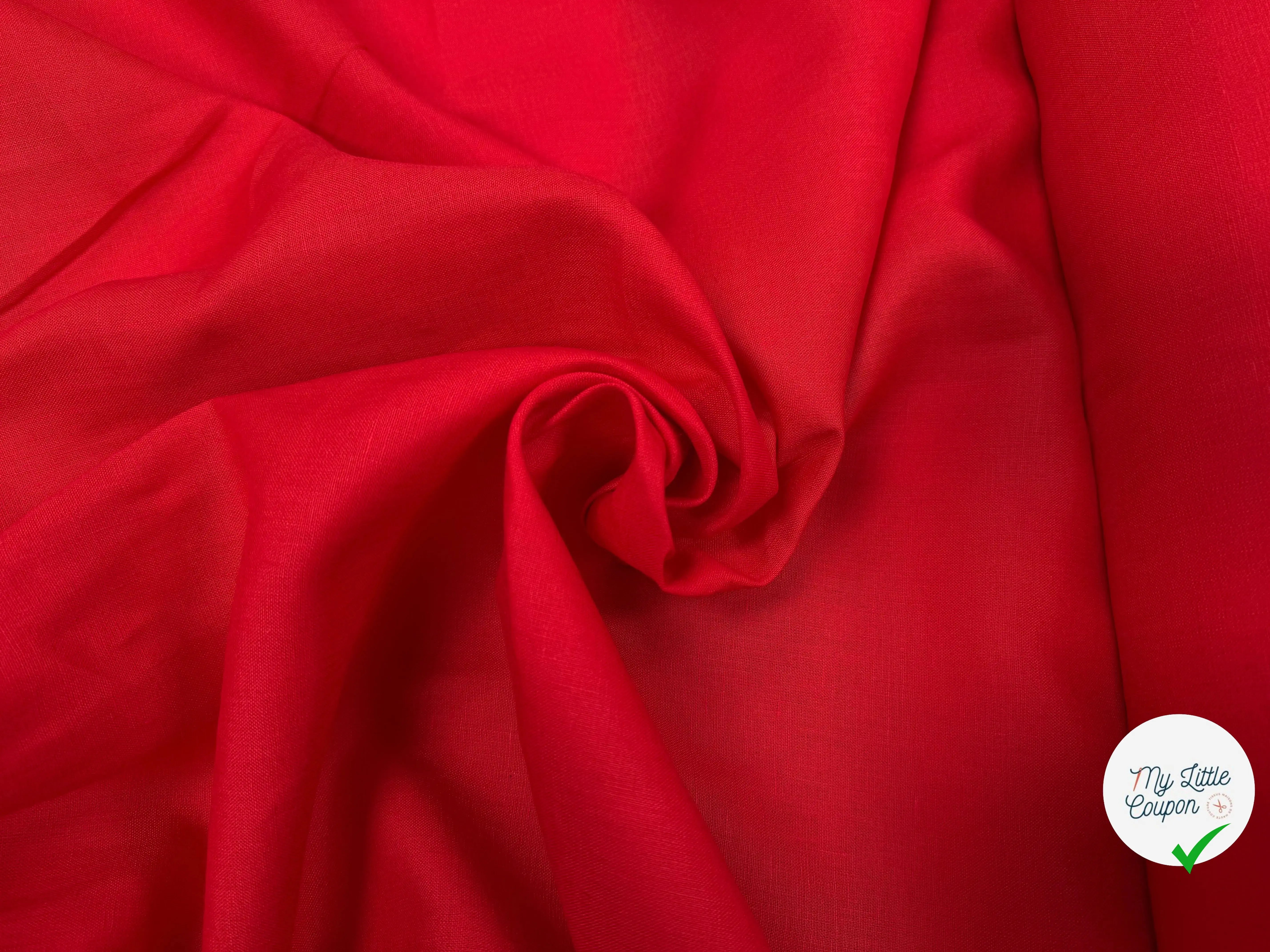 SPANICH LINEN 100% LIN U822 ROUGE FORT - My Little Coupon