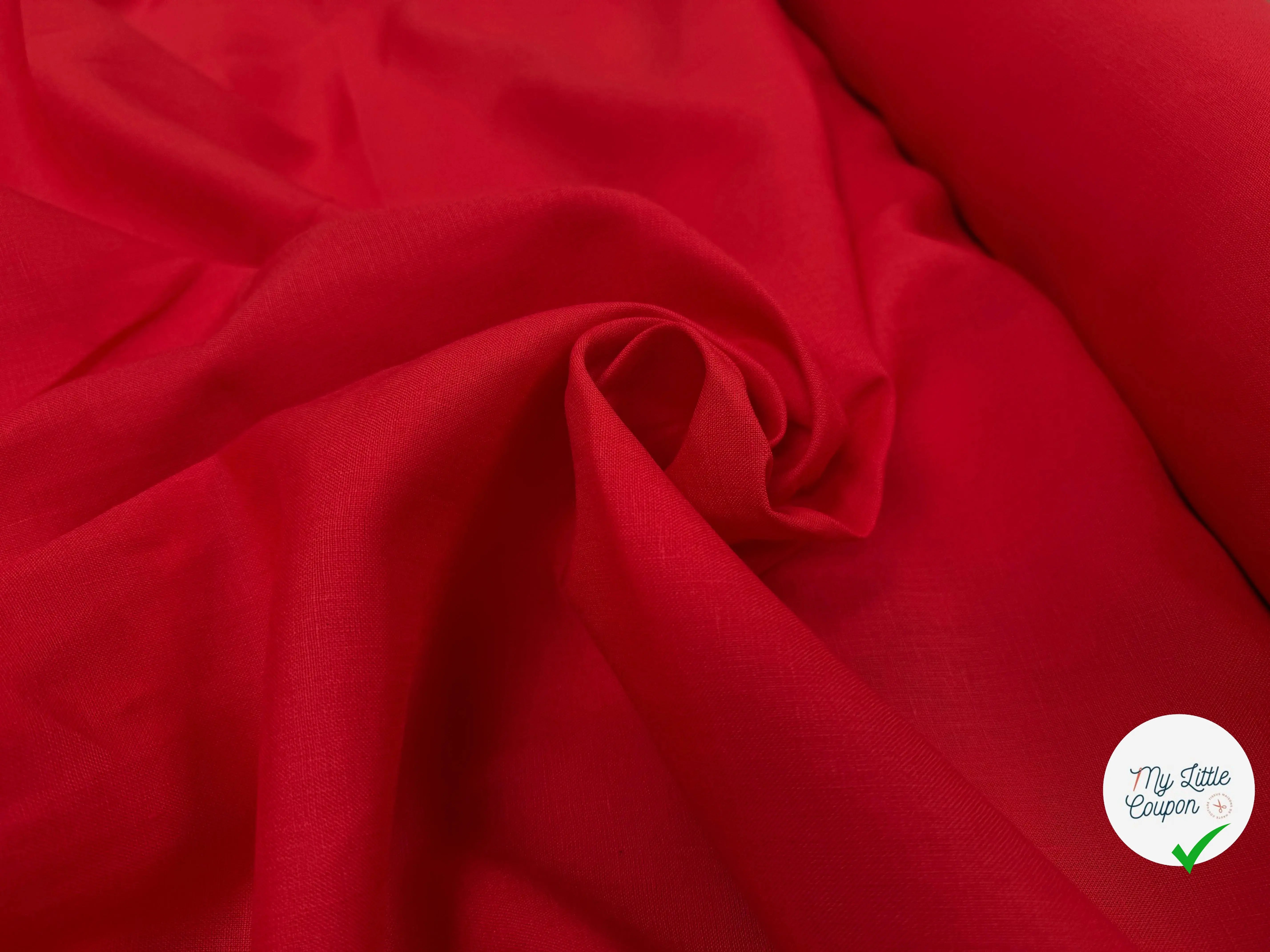 SPANICH LINEN 100% LIN U822 ROUGE FORT - My Little Coupon