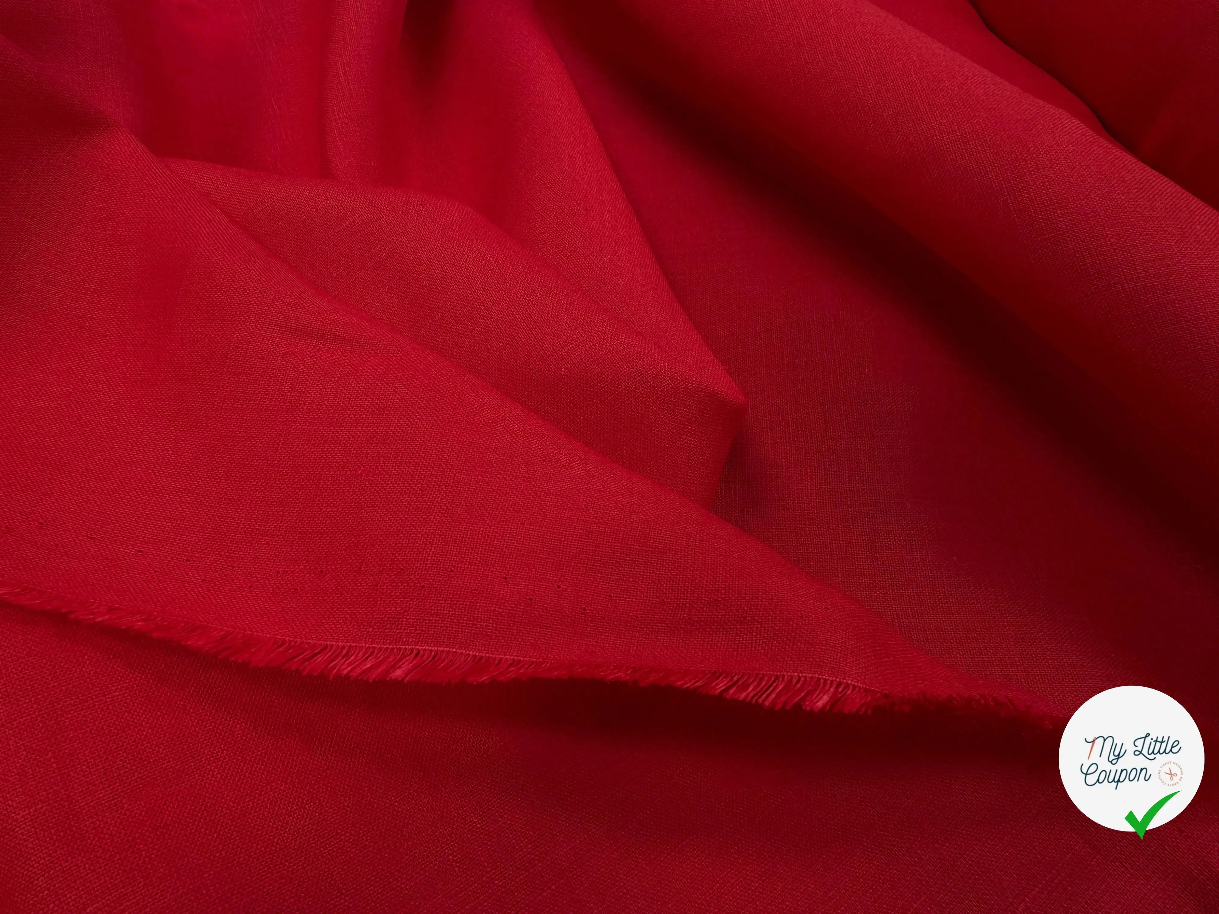 SPANICH LINEN 100% LIN U822 ROUGE FORT - My Little Coupon