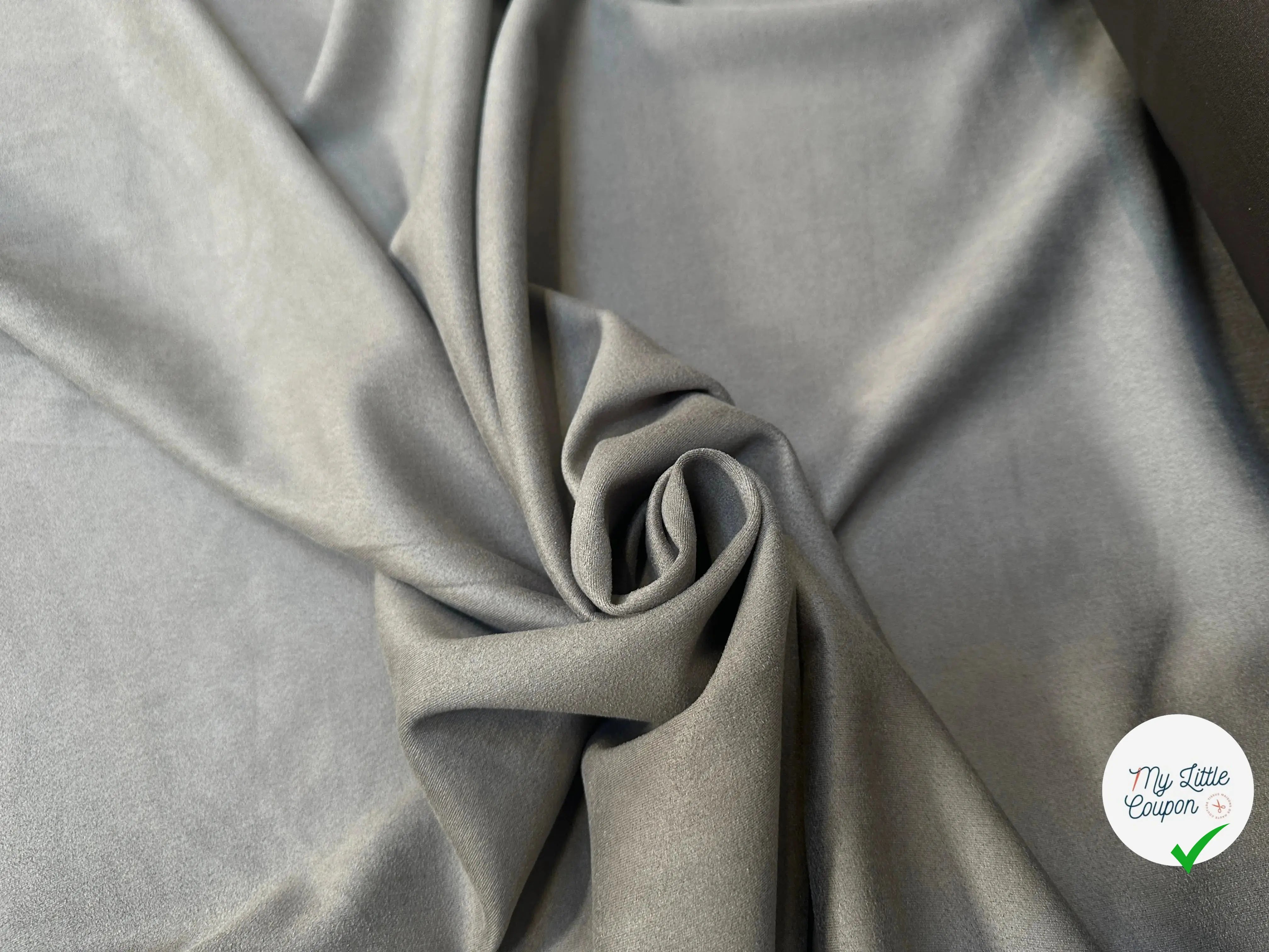 SUEDINE EFFET DAIM DENSE KHAKI GRIS 11%EAÂ - My Little Coupon