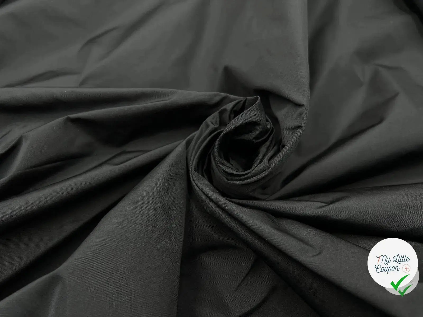 TAFFETAS RIGIDE NOIR - coupon de tissu de 3 mètres - My Little Coupon - tissu - coudre