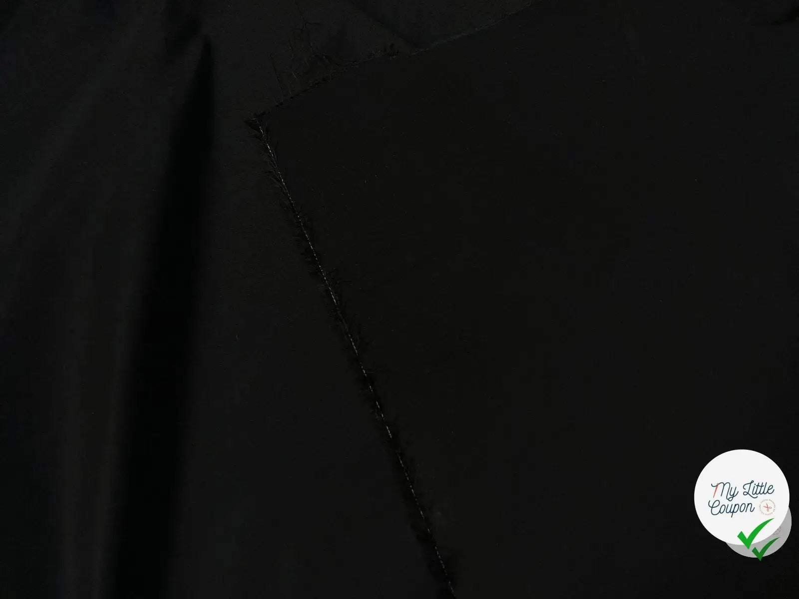 TAFFETAS RIGIDE NOIR - coupon de tissu de 3 mètres - My Little Coupon - tissu - coudre