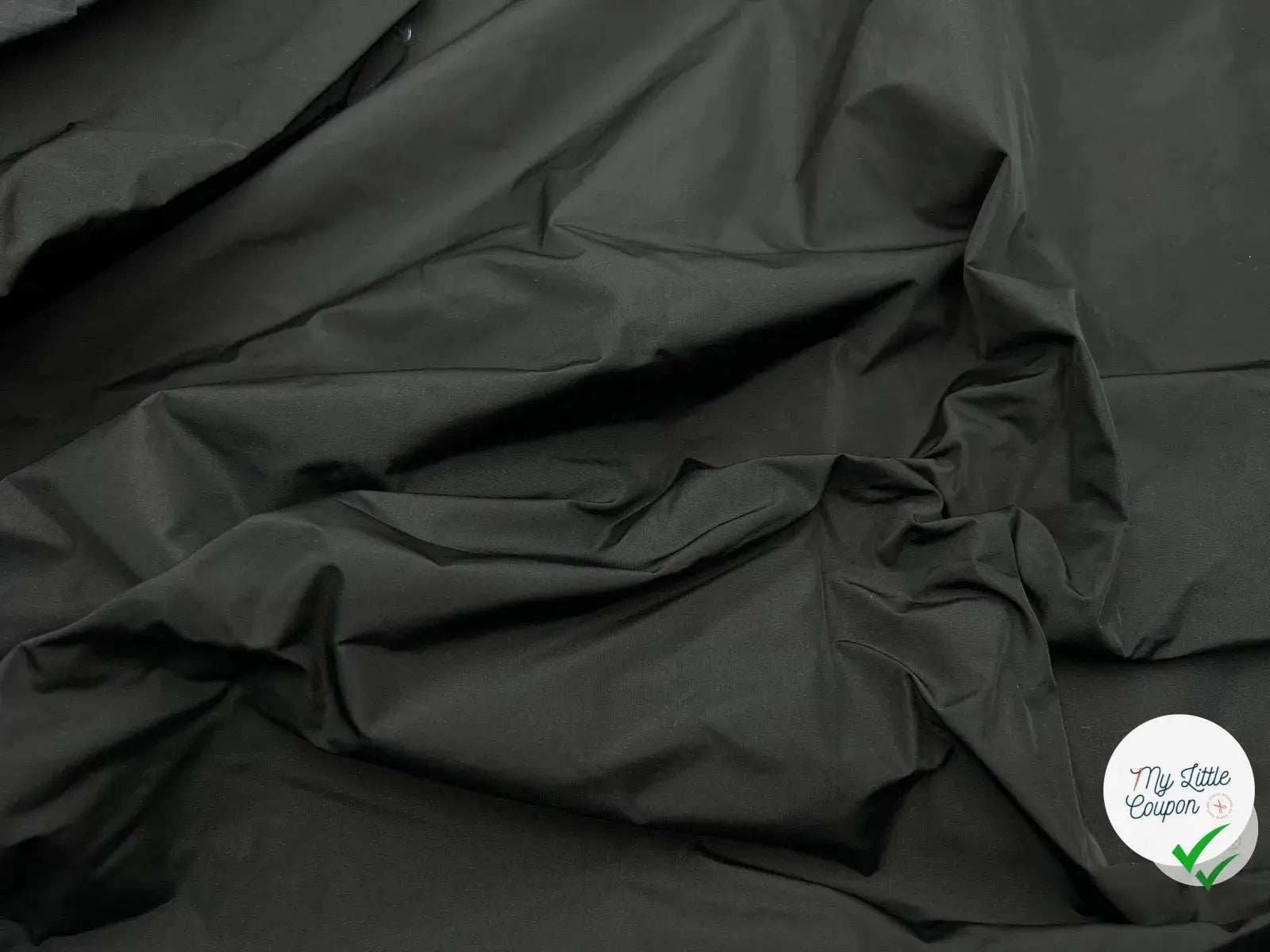 TAFFETAS RIGIDE NOIR - coupon de tissu de 3 mètres - My Little Coupon - tissu - coudre