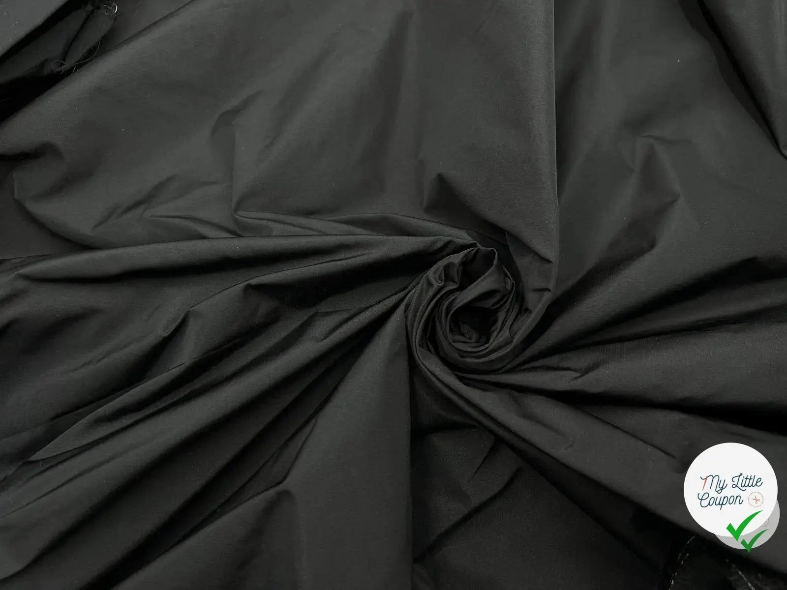 TAFFETAS RIGIDE NOIR - coupon de tissu de 3 mètres - My Little Coupon - tissu - coudre