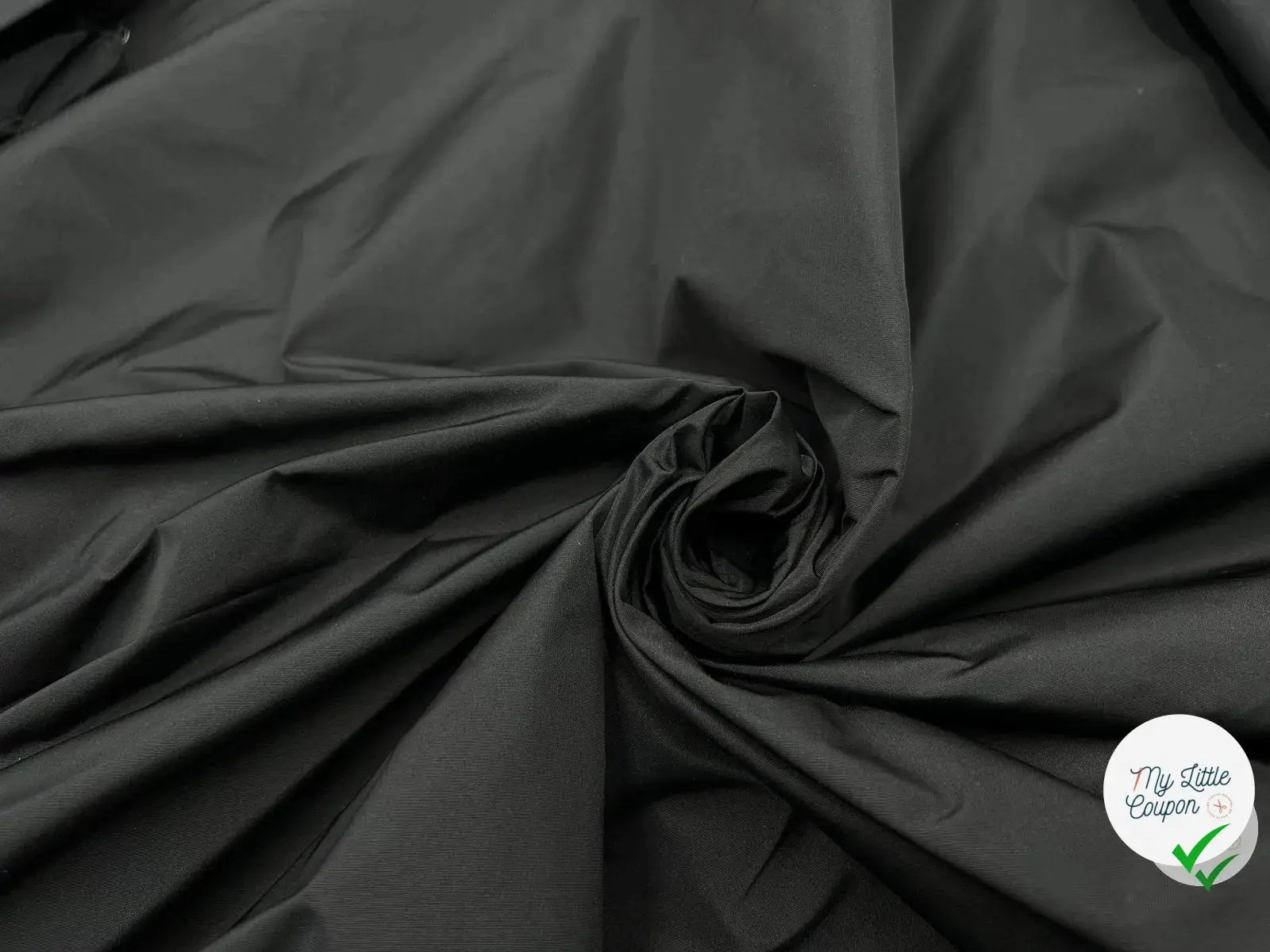 TAFFETAS RIGIDE NOIR - coupon de tissu de 3 mètres - My Little Coupon - tissu - coudre