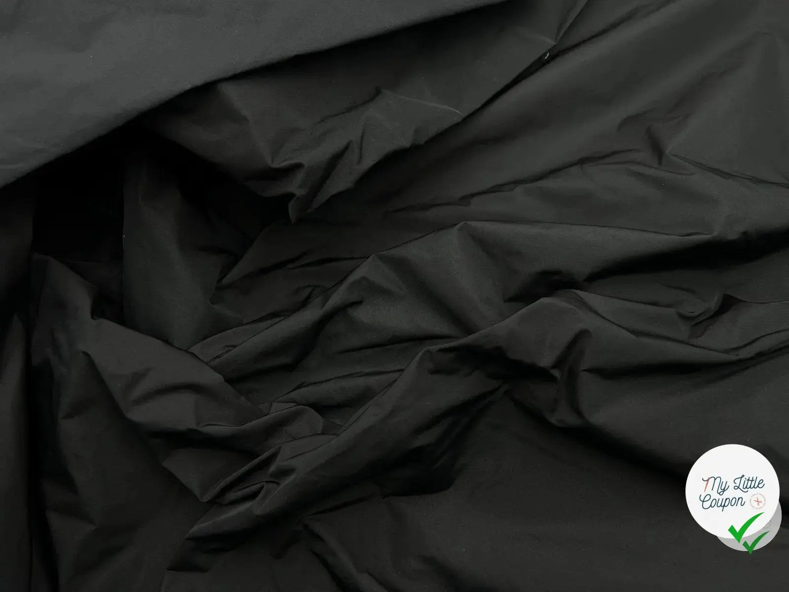 TAFFETAS RIGIDE NOIR - coupon de tissu de 3 mètres - My Little Coupon - tissu - coudre