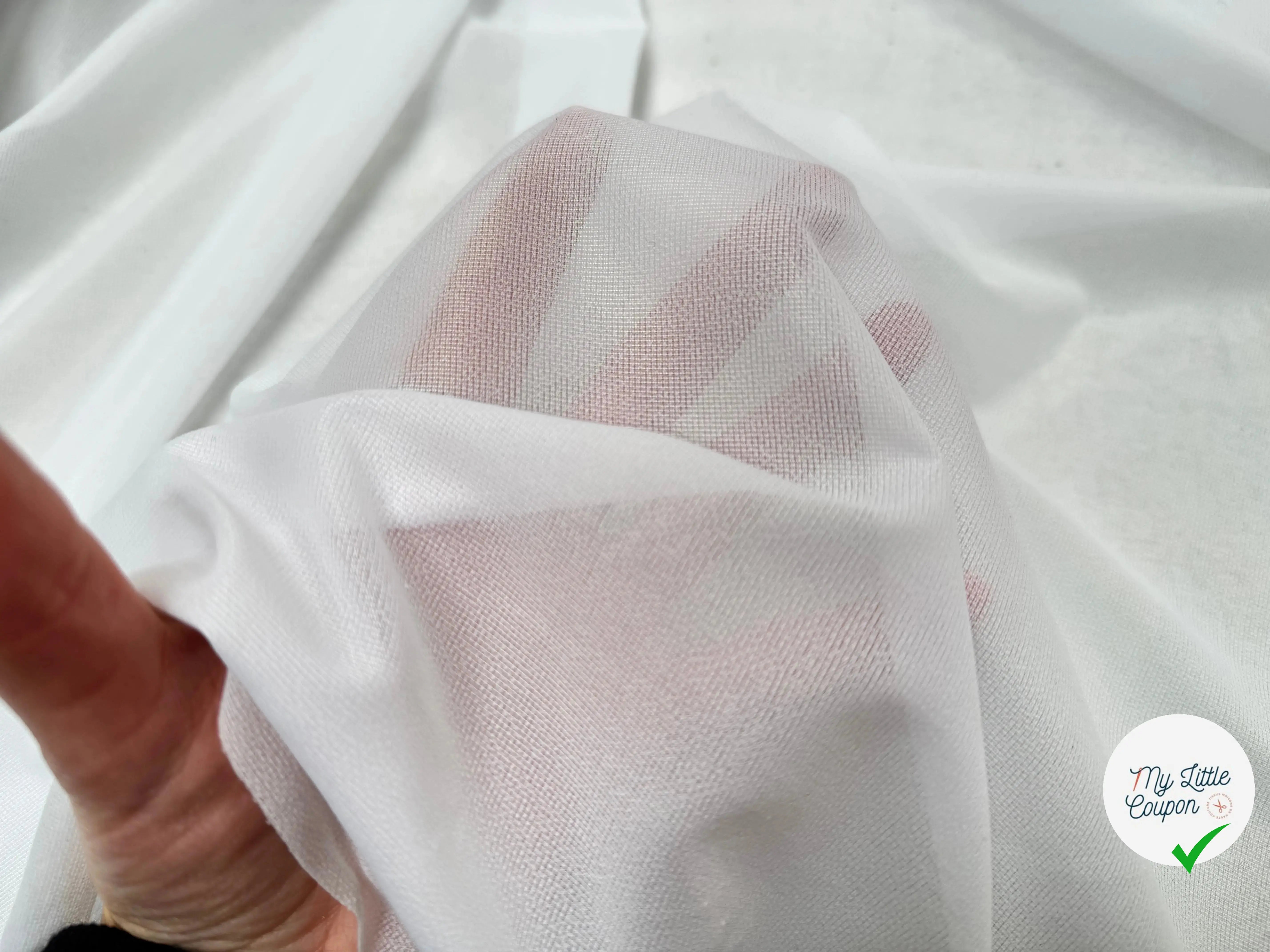 THERMOCOLLANT MAILLE TISSÉ BLANC - My Little Coupon