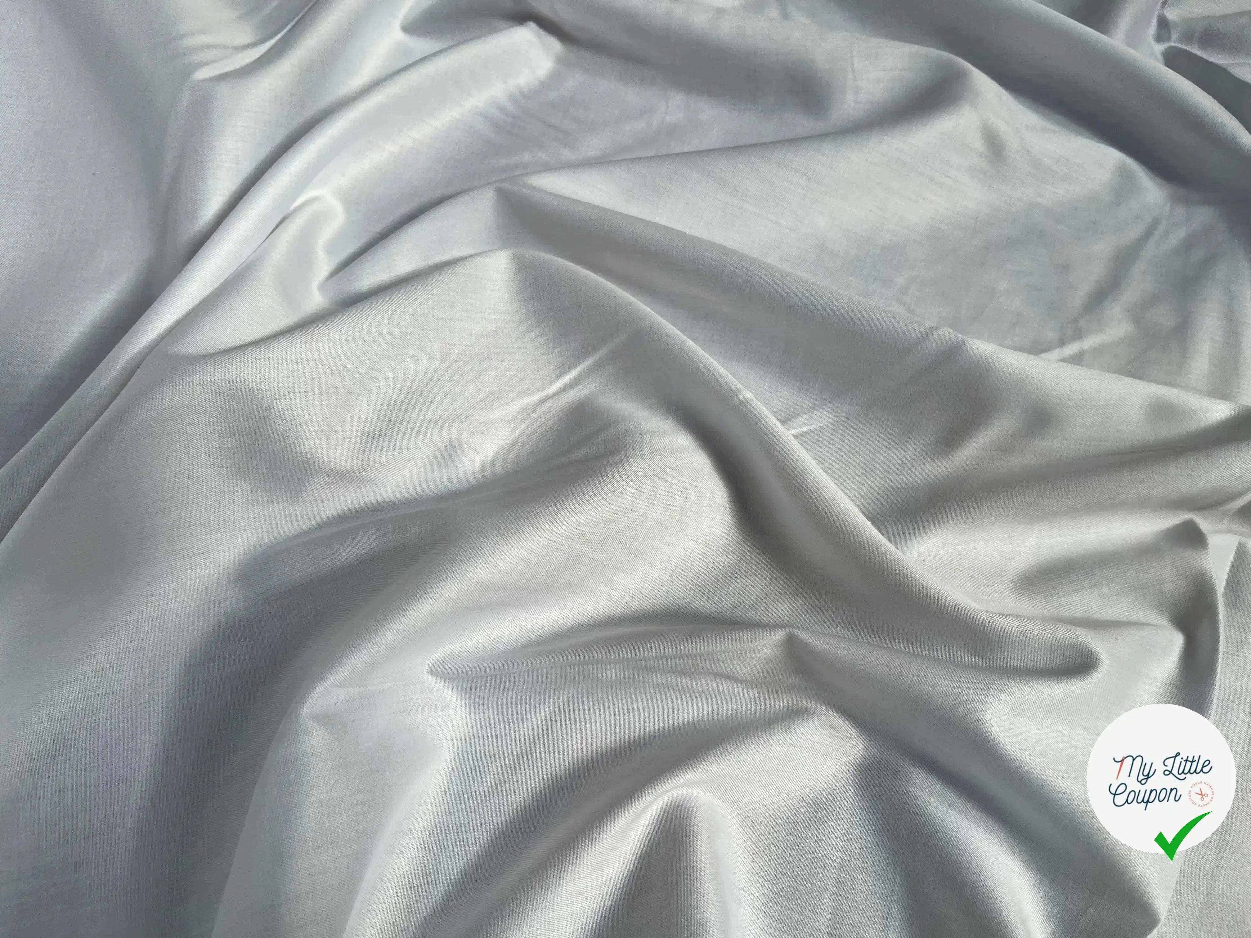 TISSU CHEMISE COTON BLANC UNI - My Little Coupon