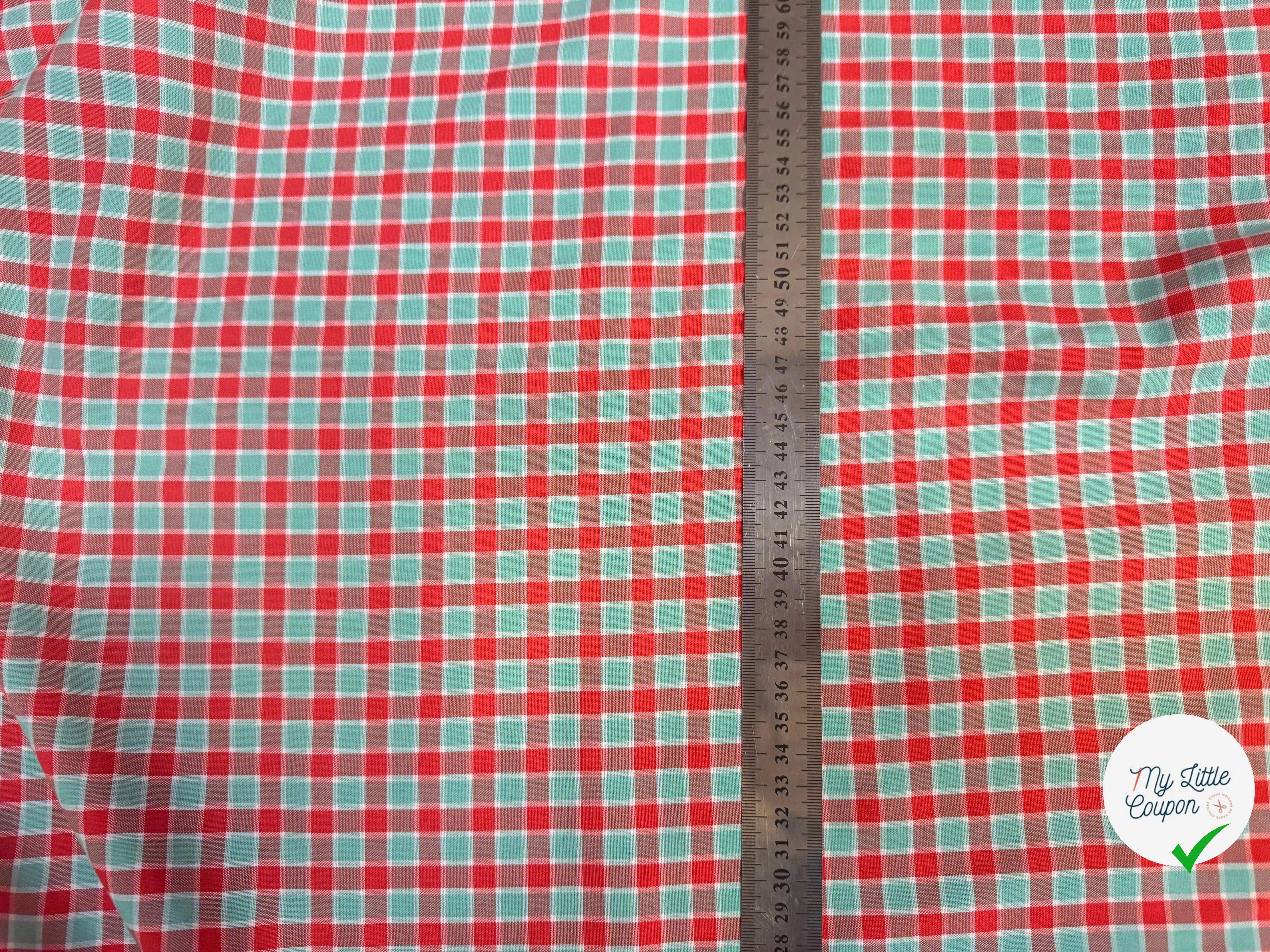 TISSU CHEMISE COTON CARREAUX BELLE TENUE - My Little Coupon