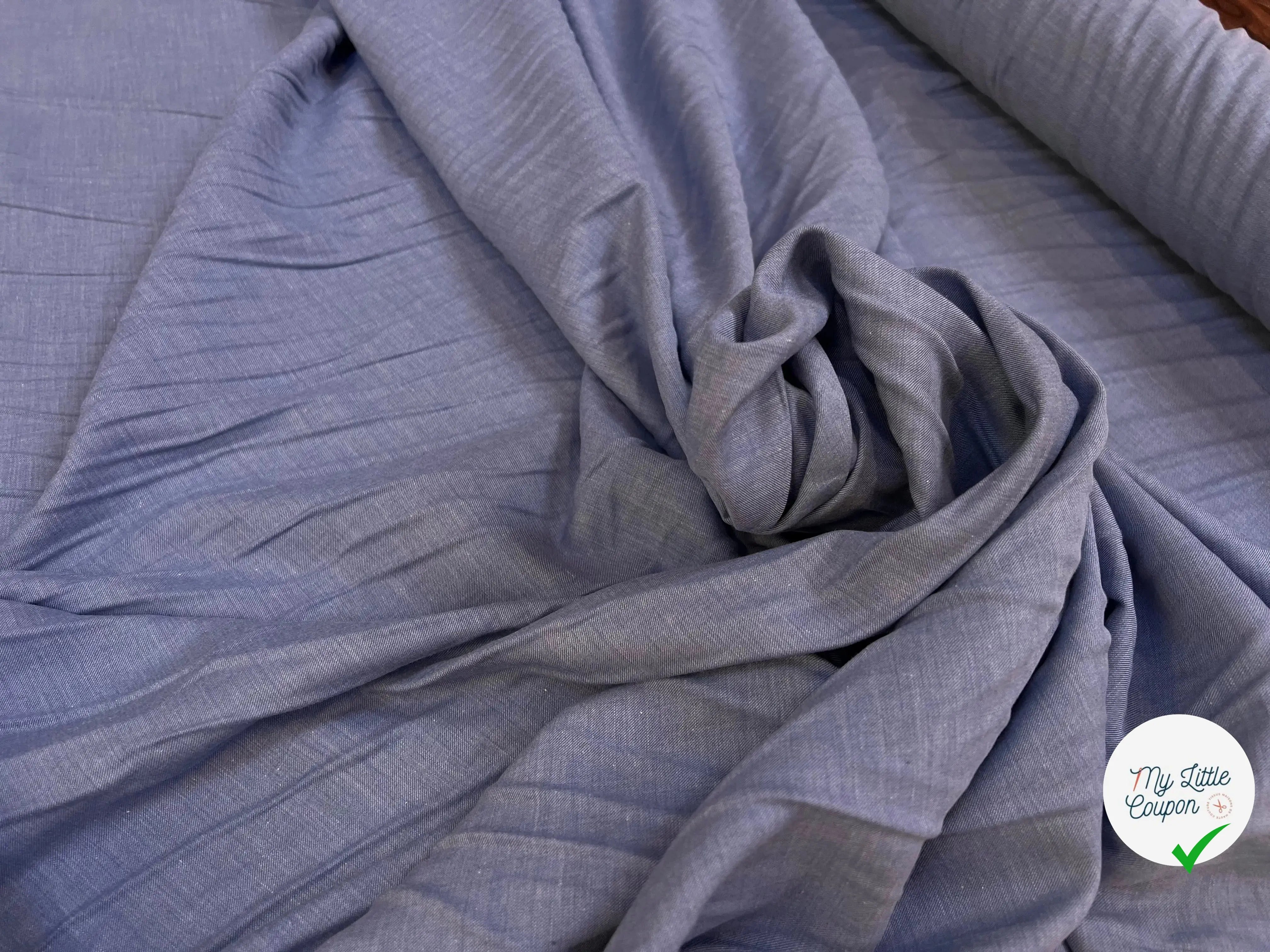 TISSU CHEMISE FIN ET DUVETEUX TRES AGREABLE - My Little Coupon