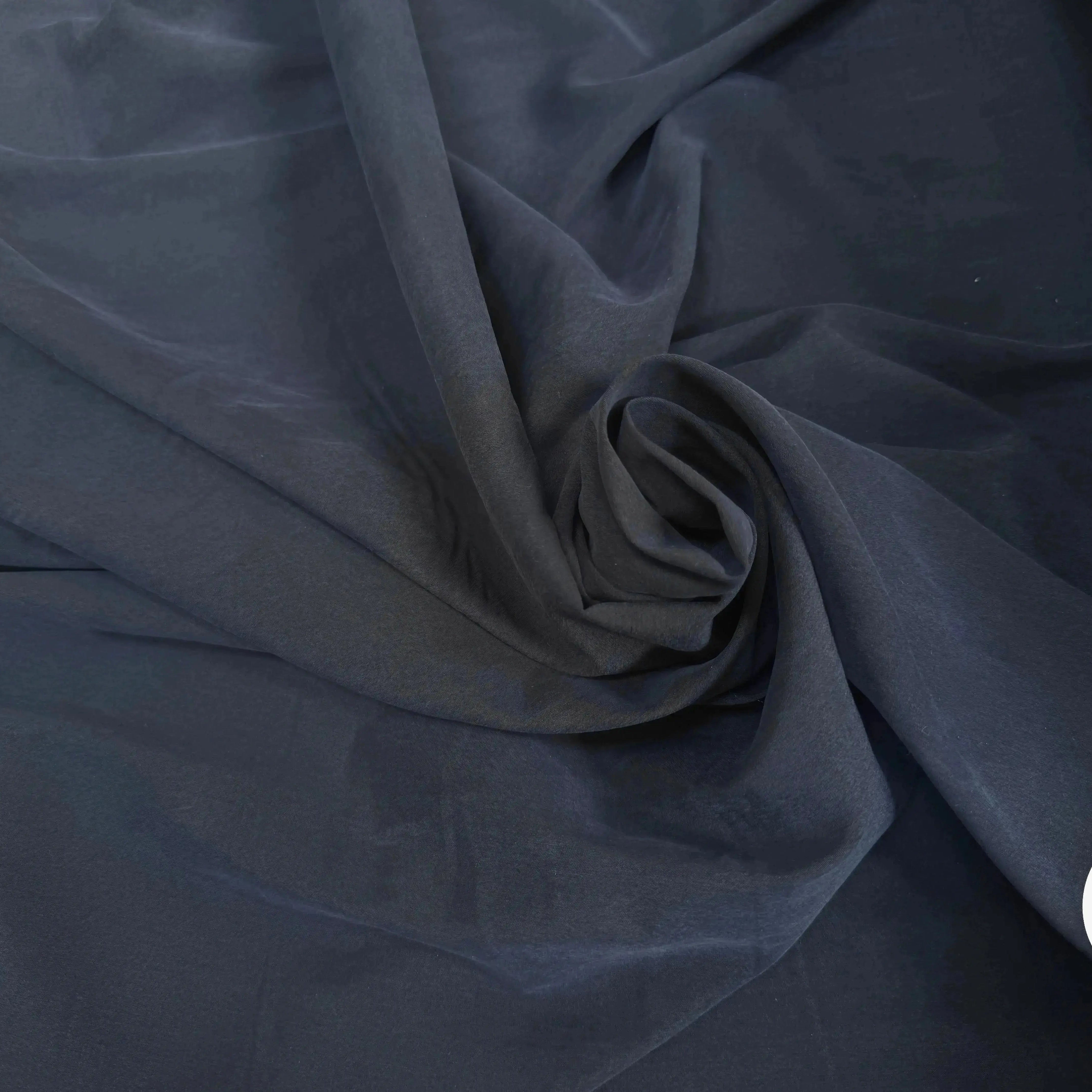 TISSU LYOCELL PEACHSKIN MARINE - My Little Coupon