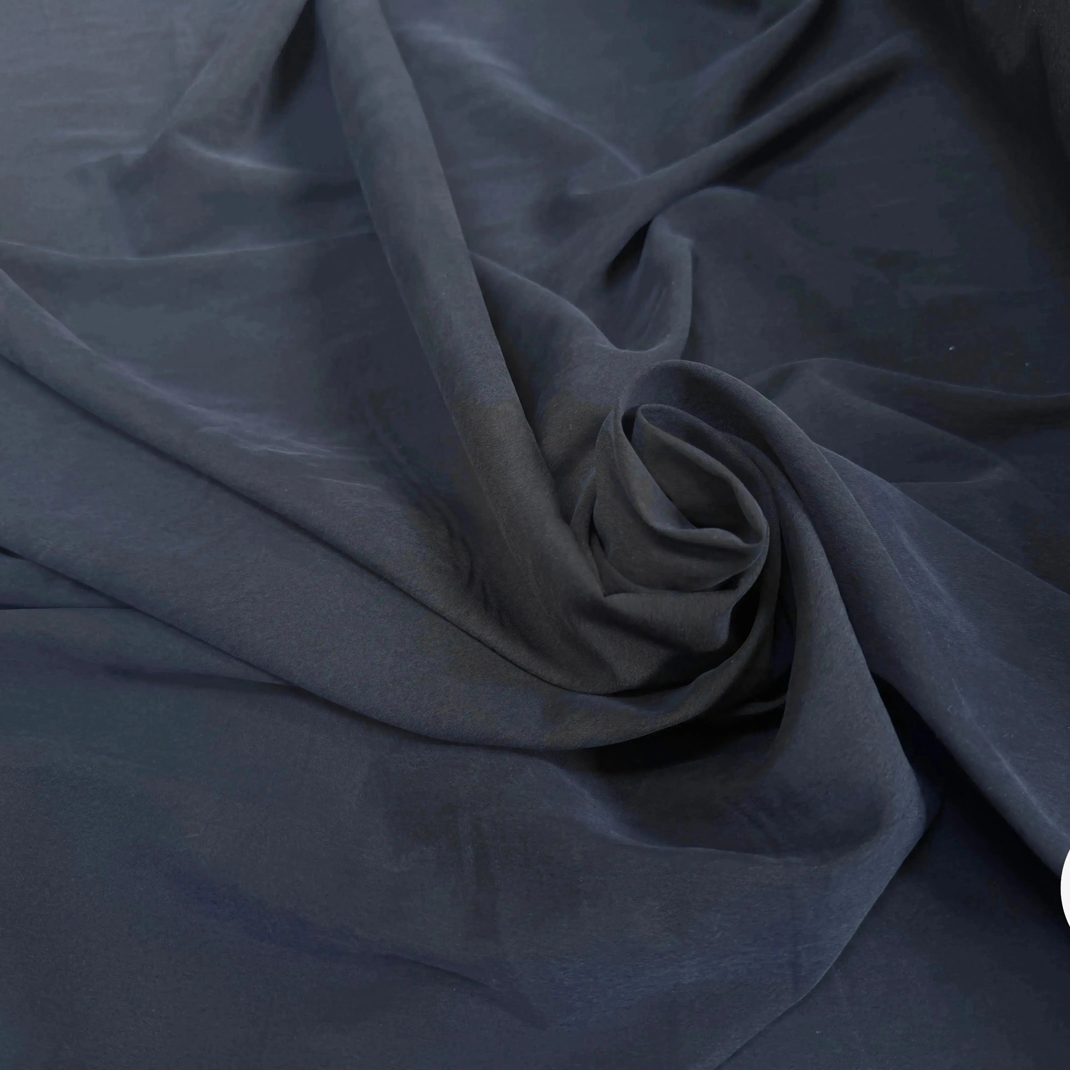 TISSU LYOCELL PEACHSKIN MARINE - My Little Coupon