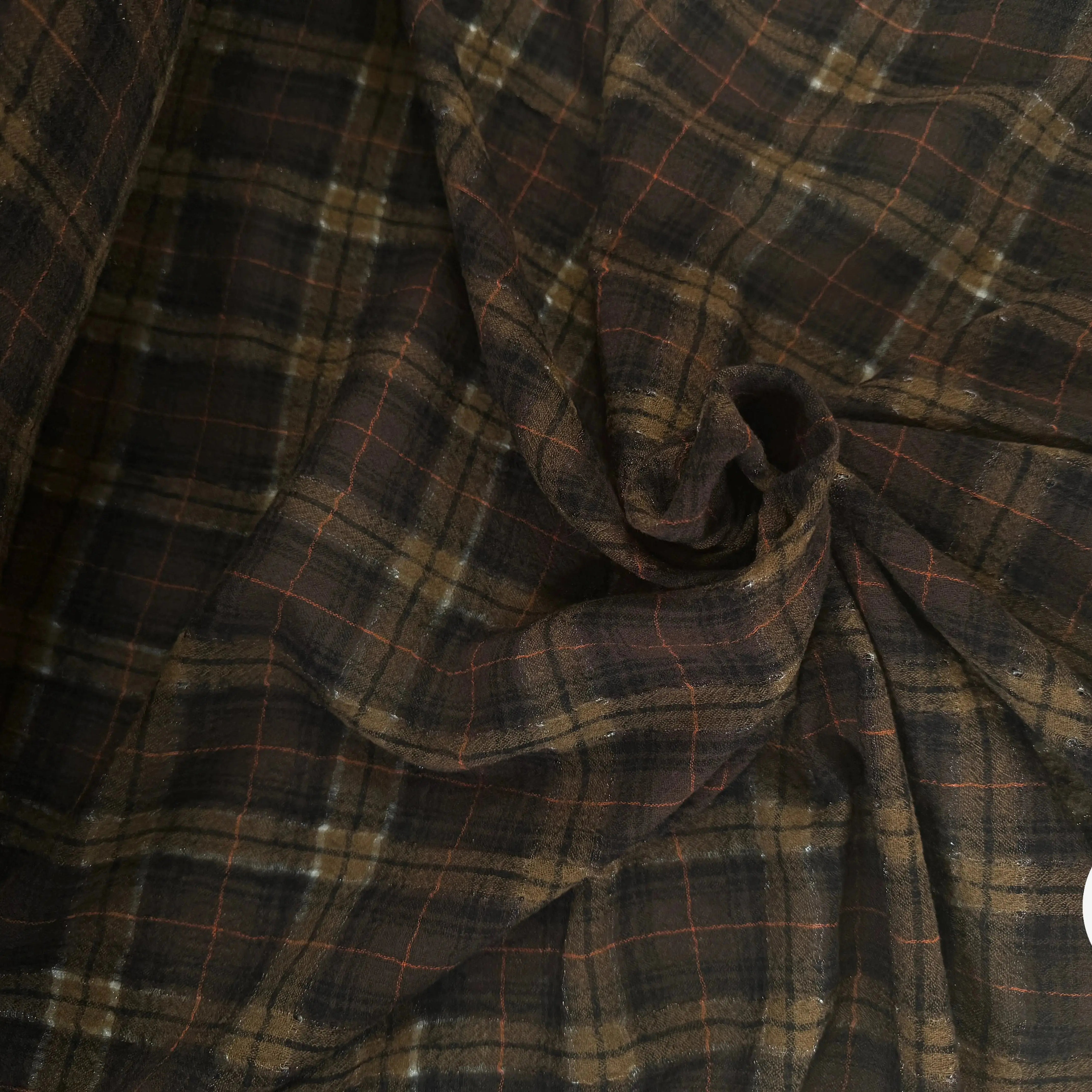 TISSU SURCHEMISE À CARREAUX 100% LAINE - My Little Coupon