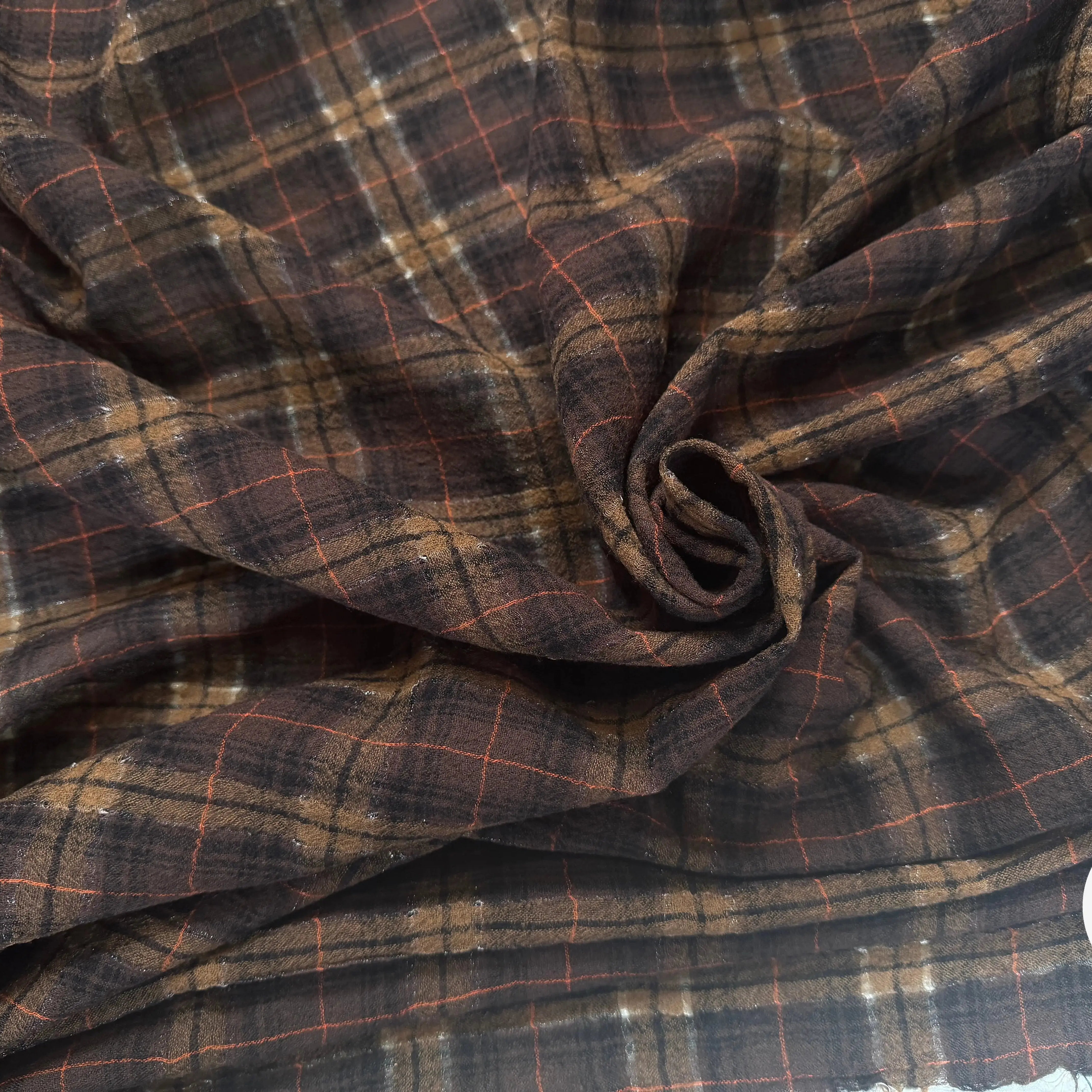 TISSU SURCHEMISE À CARREAUX 100% LAINE - My Little Coupon