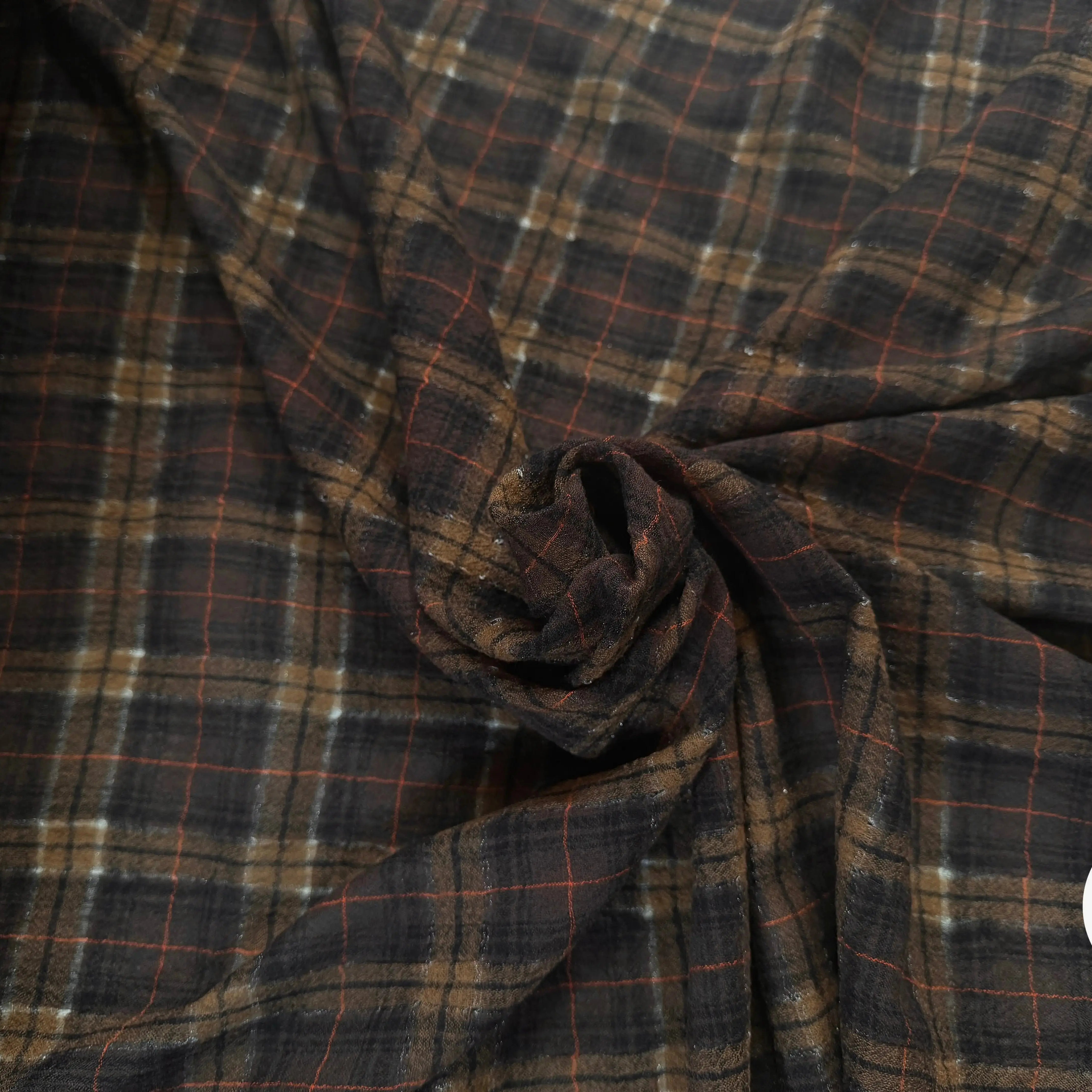 TISSU SURCHEMISE À CARREAUX 100% LAINE - My Little Coupon