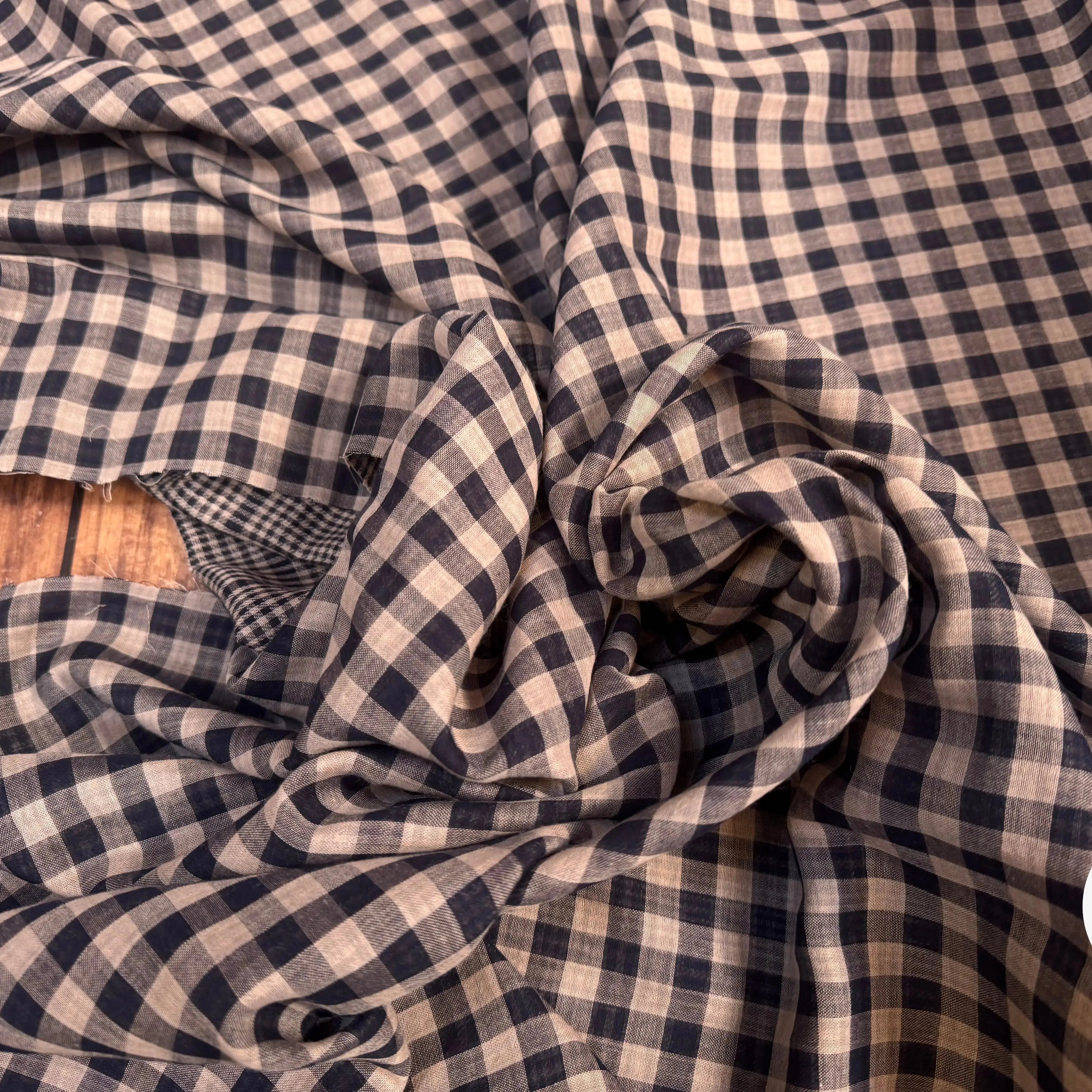 TISSU VICHY REVERSIBLE PRINCE DE GALLE - My Little Coupon