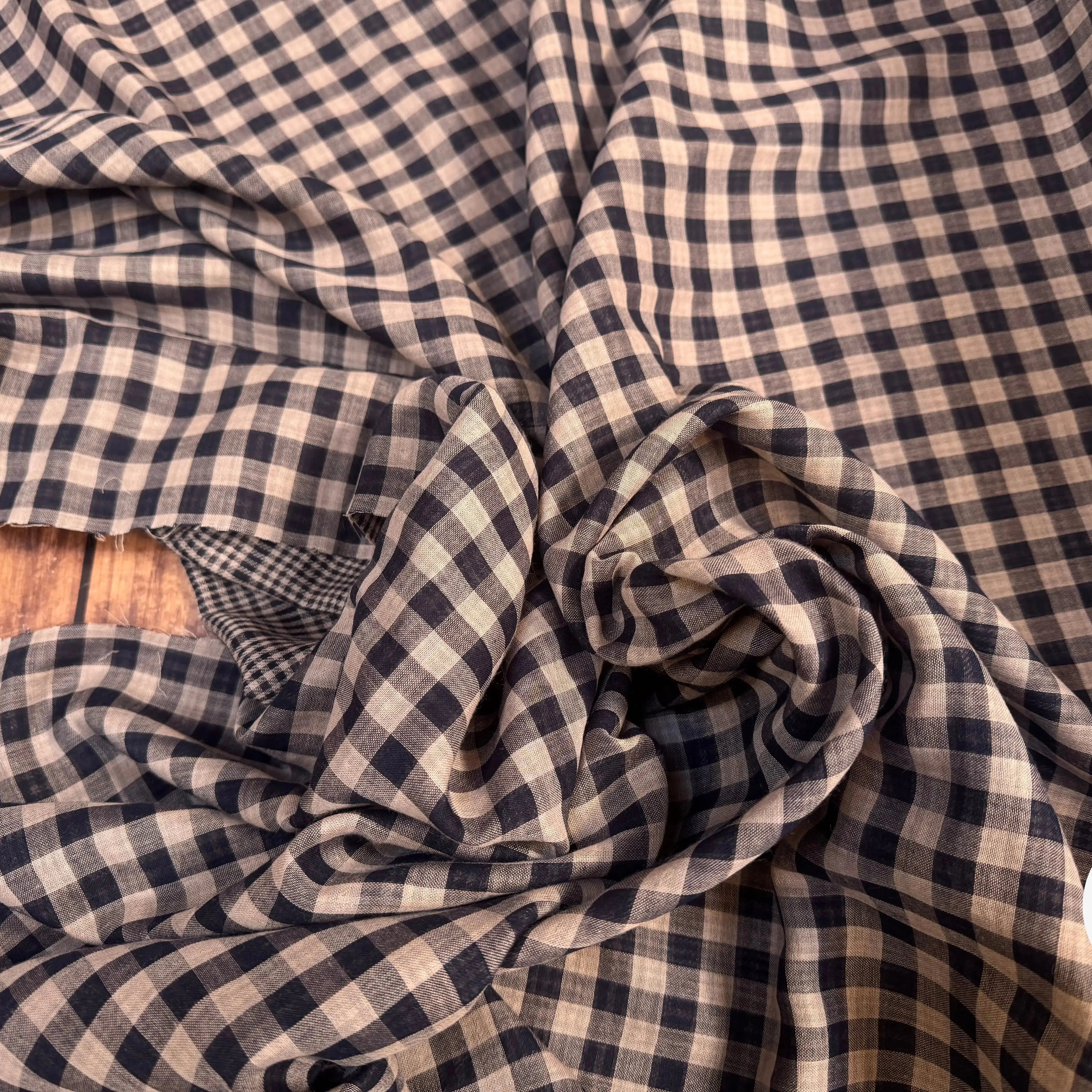 TISSU VICHY REVERSIBLE PRINCE DE GALLE - My Little Coupon