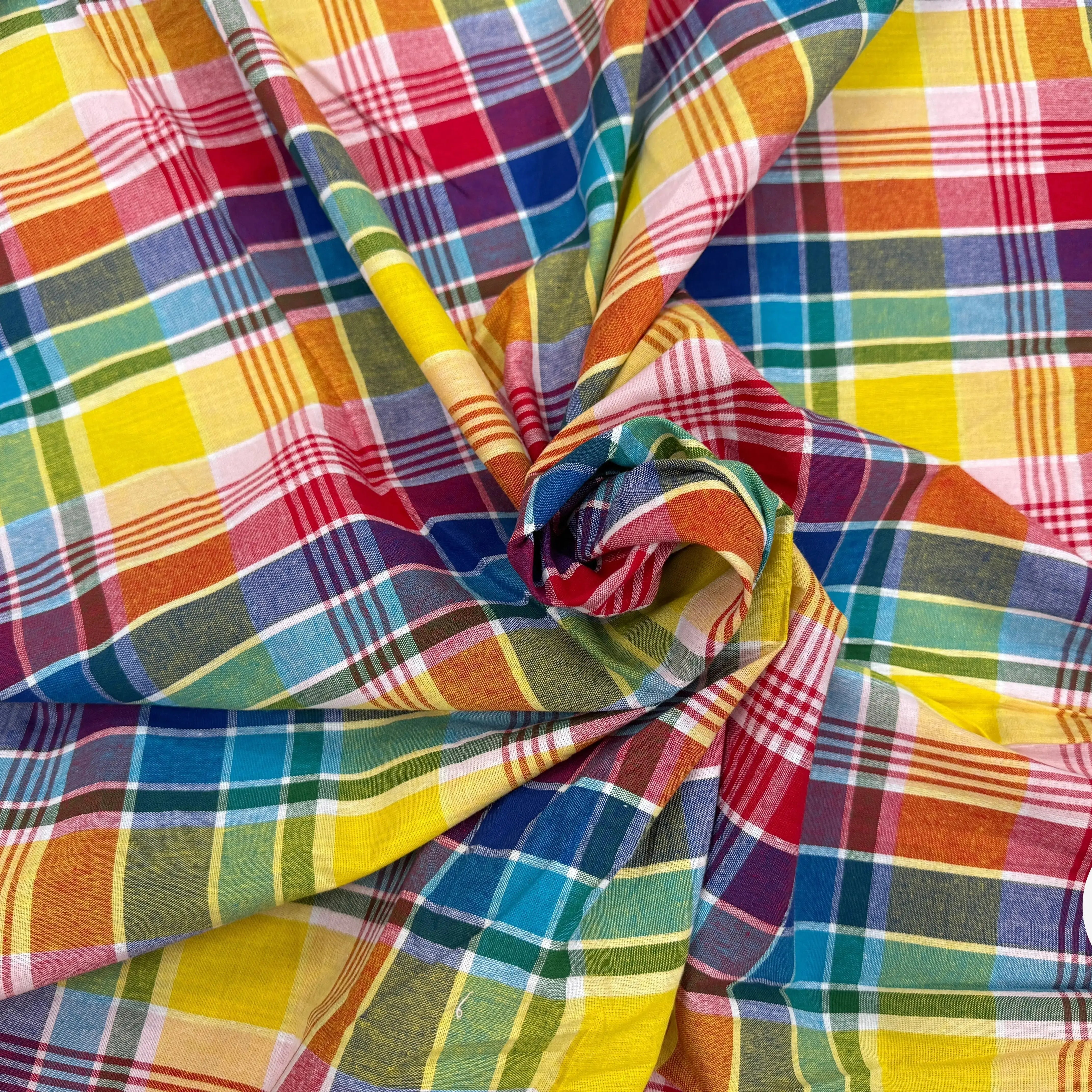 TISSUS MADRAS CARREAUX - My Little Coupon