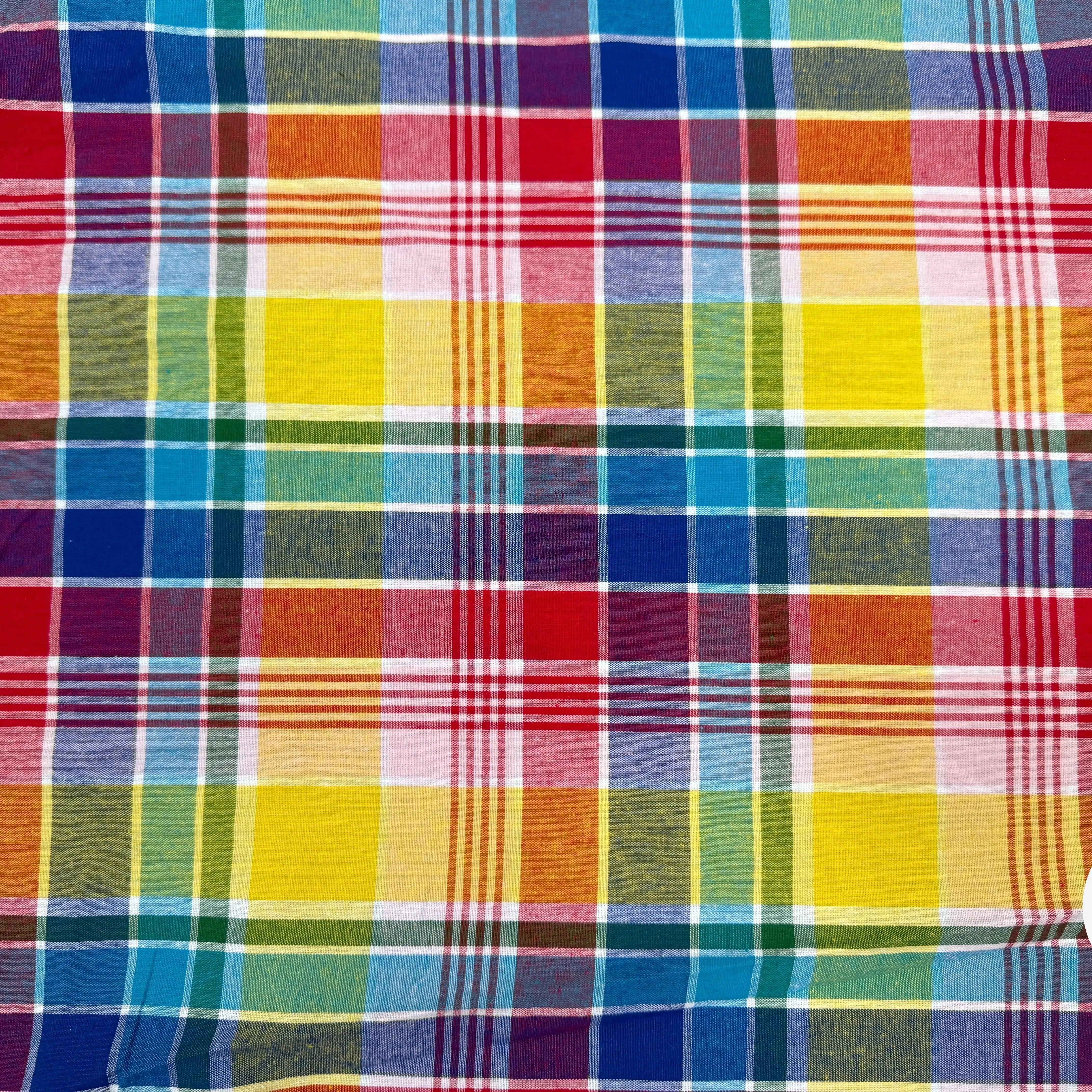 TISSUS MADRAS CARREAUX - My Little Coupon