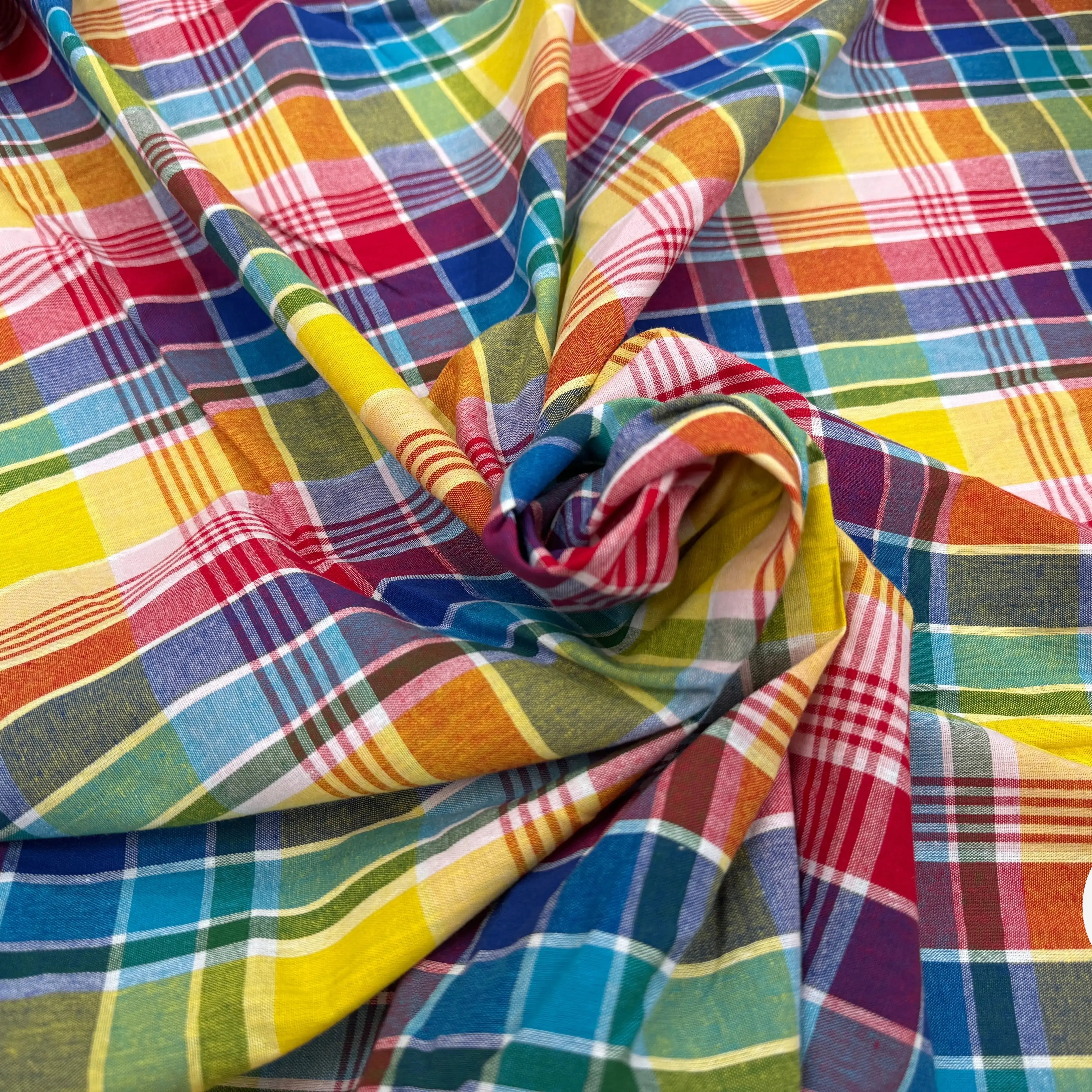 TISSUS MADRAS CARREAUX - My Little Coupon