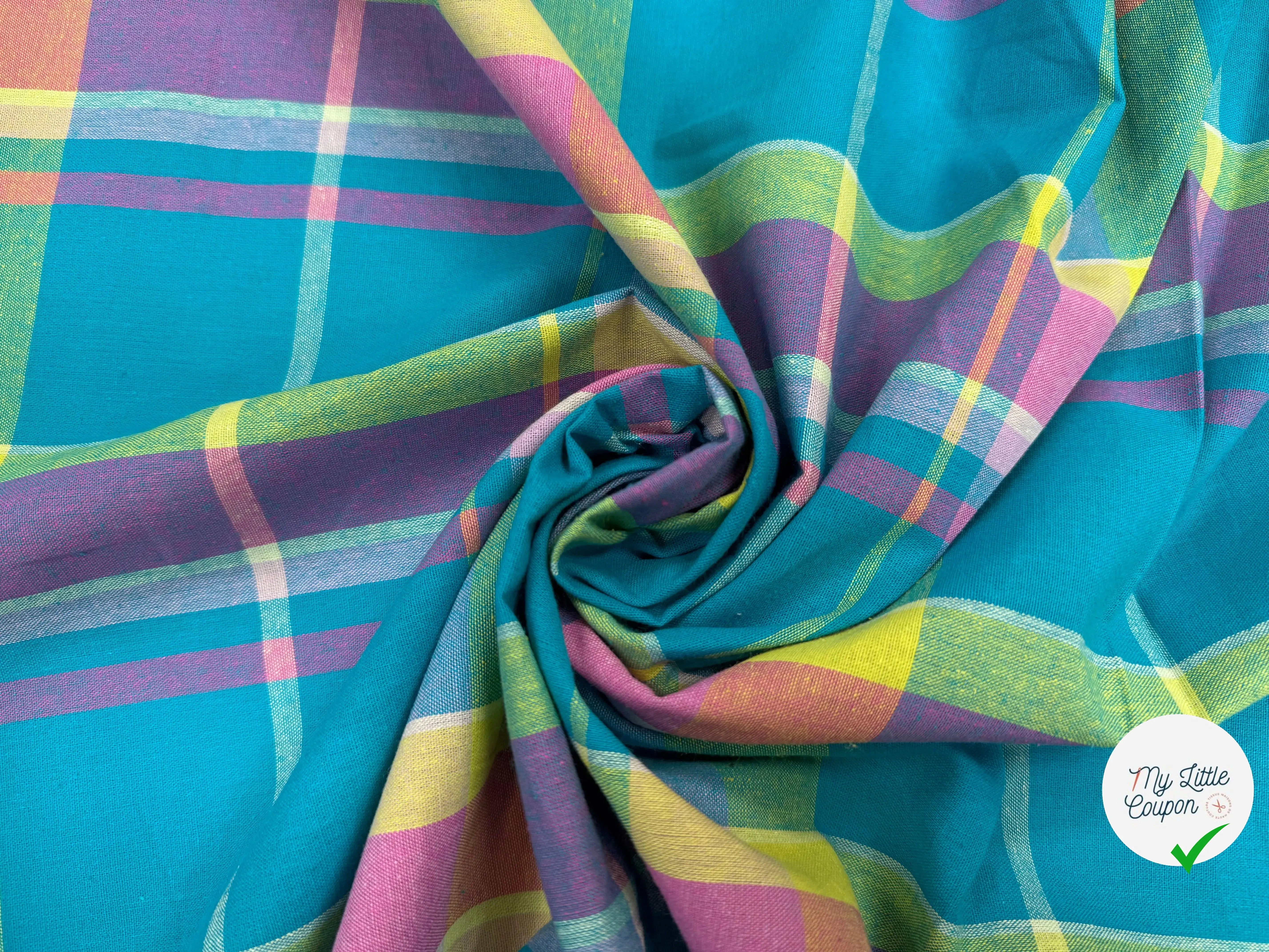 TISSUS MADRAS CARREAUX - My Little Coupon