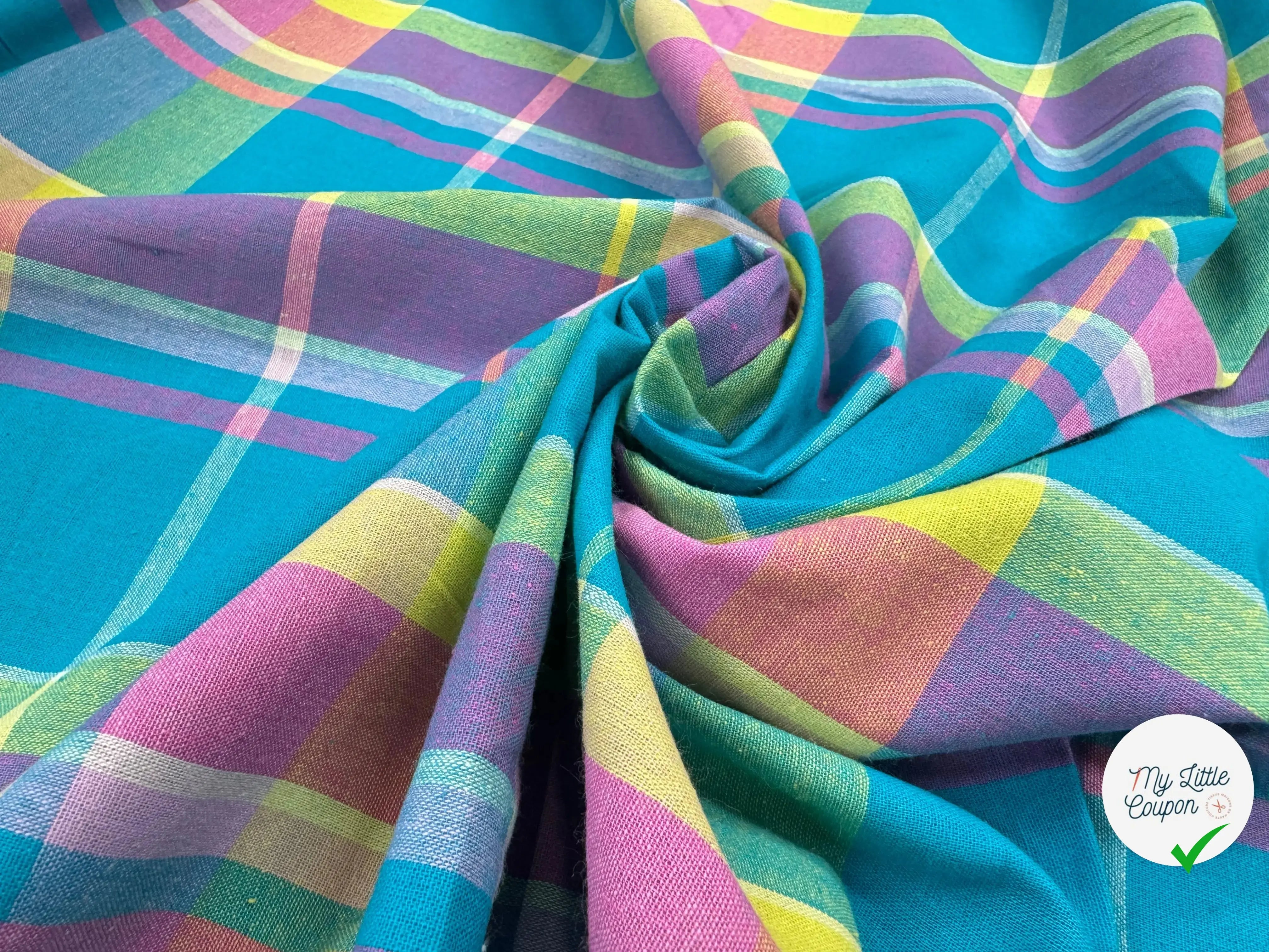 TISSUS MADRAS CARREAUX - My Little Coupon