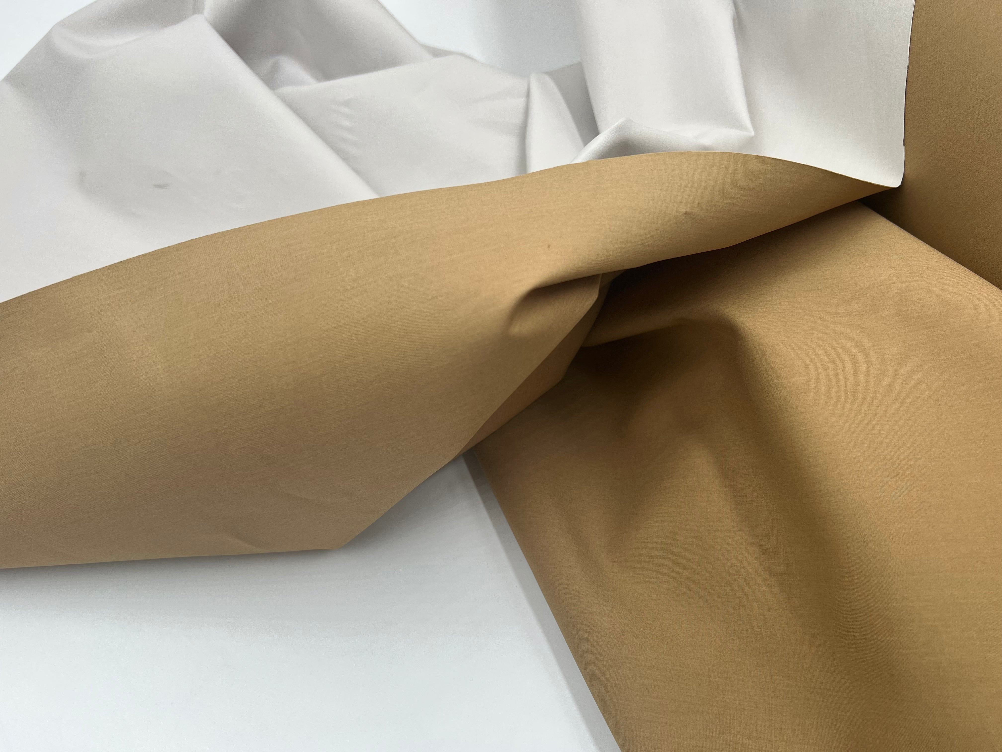 TOILE CONTRECOLLÉ COTON RÉVERSIBLE HAVANE IVOIRE MSO