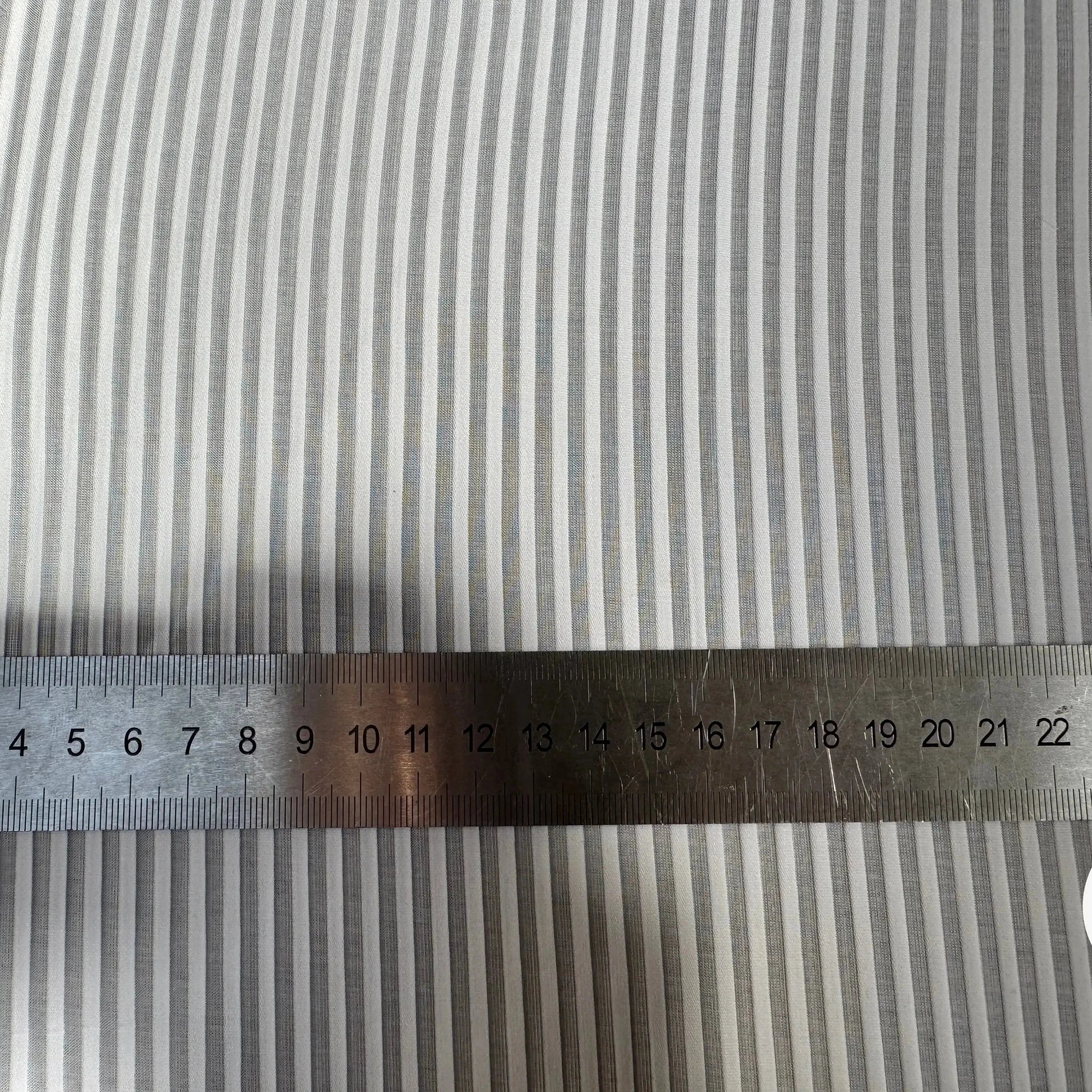 TOILE COTON RAYURE JACQUARD PETITES RAYURES HORIZONTALES - My Little Coupon