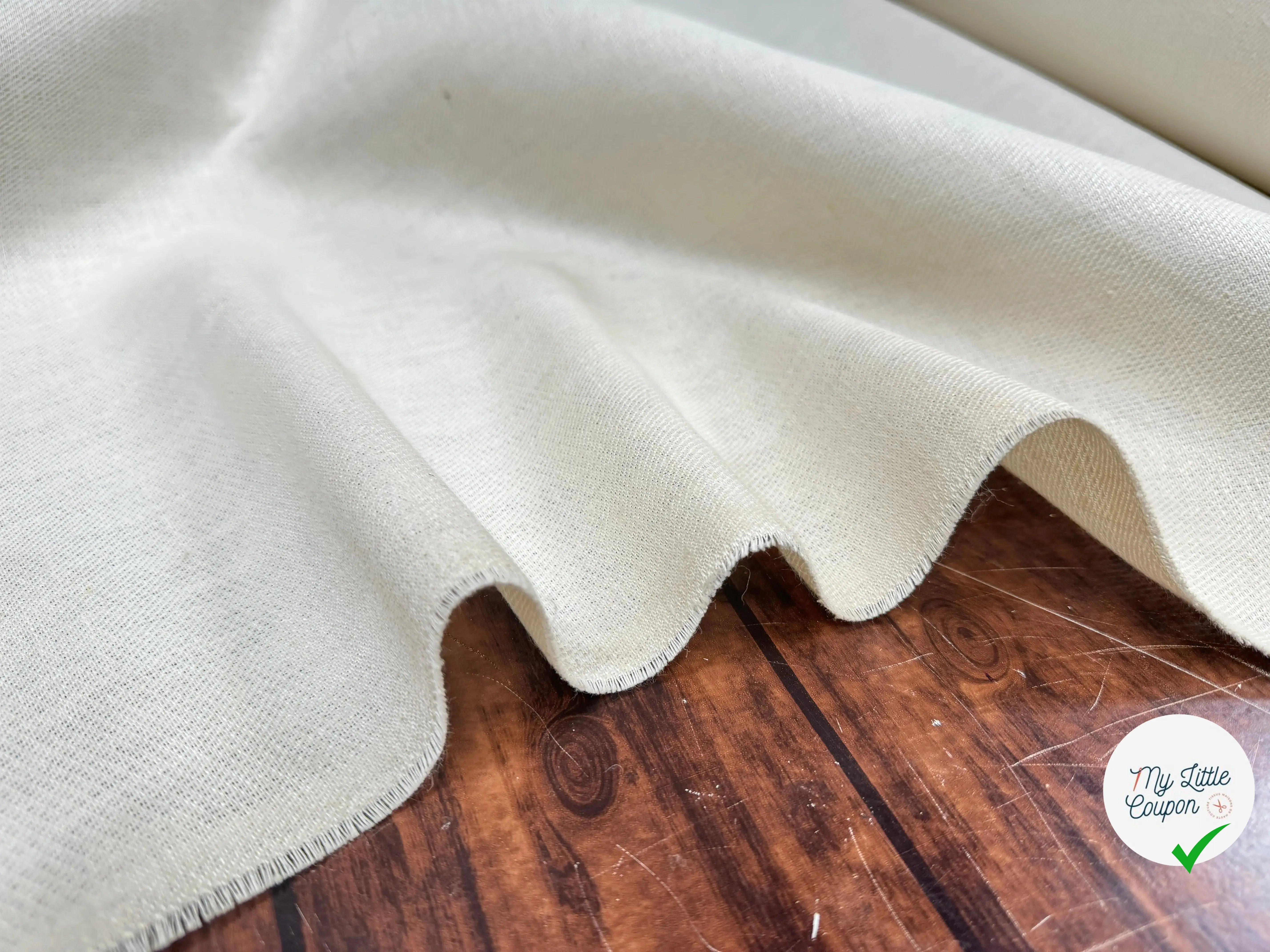 TOILE NATTÉ COTON NATUREL DRUE - My Little Coupon